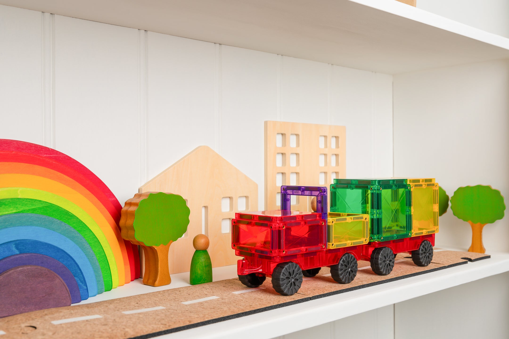 Tuiles magnétiques Connetix | Rainbow motion pack | 24 pc