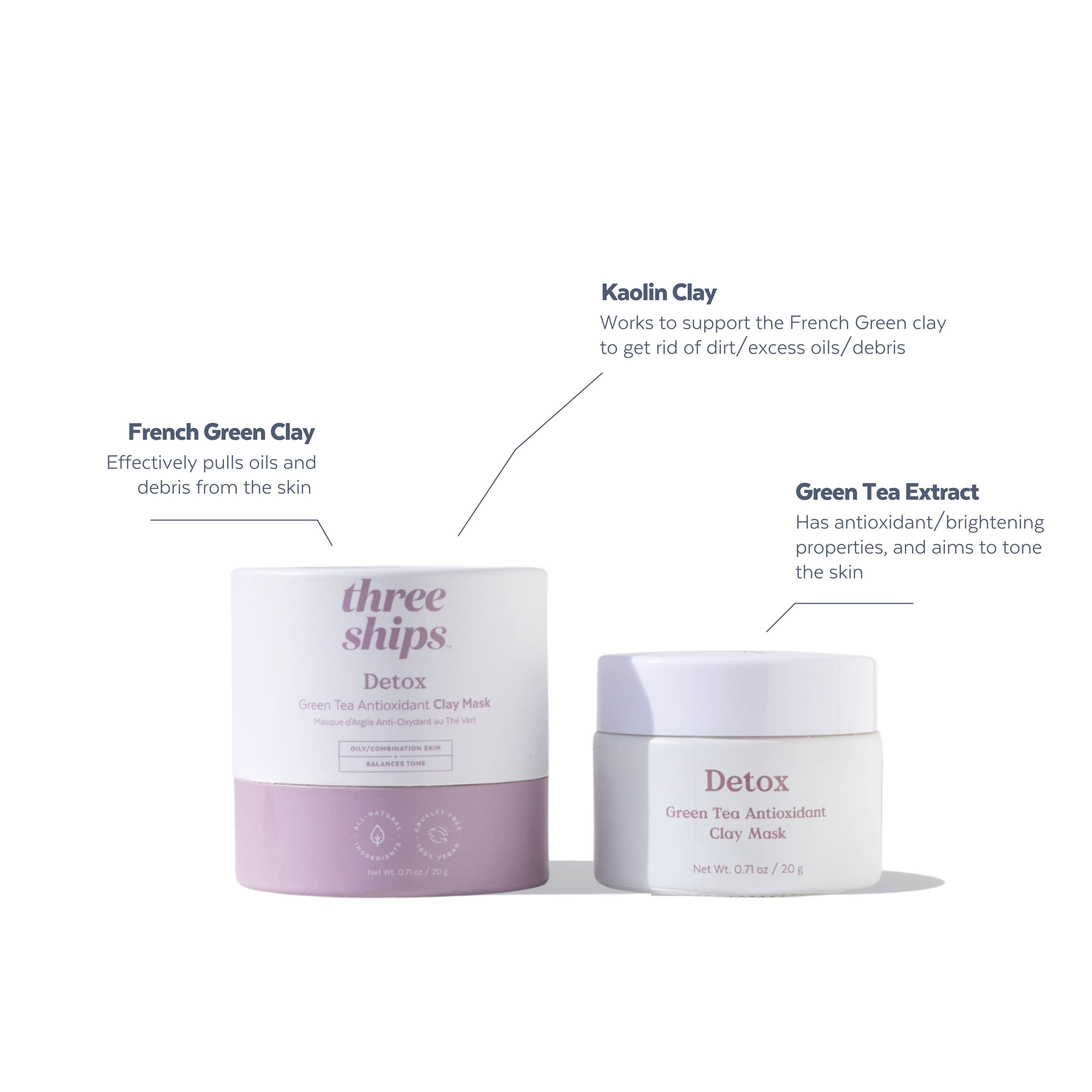 Masque antioxydant à l'argile au thé vert | Detox