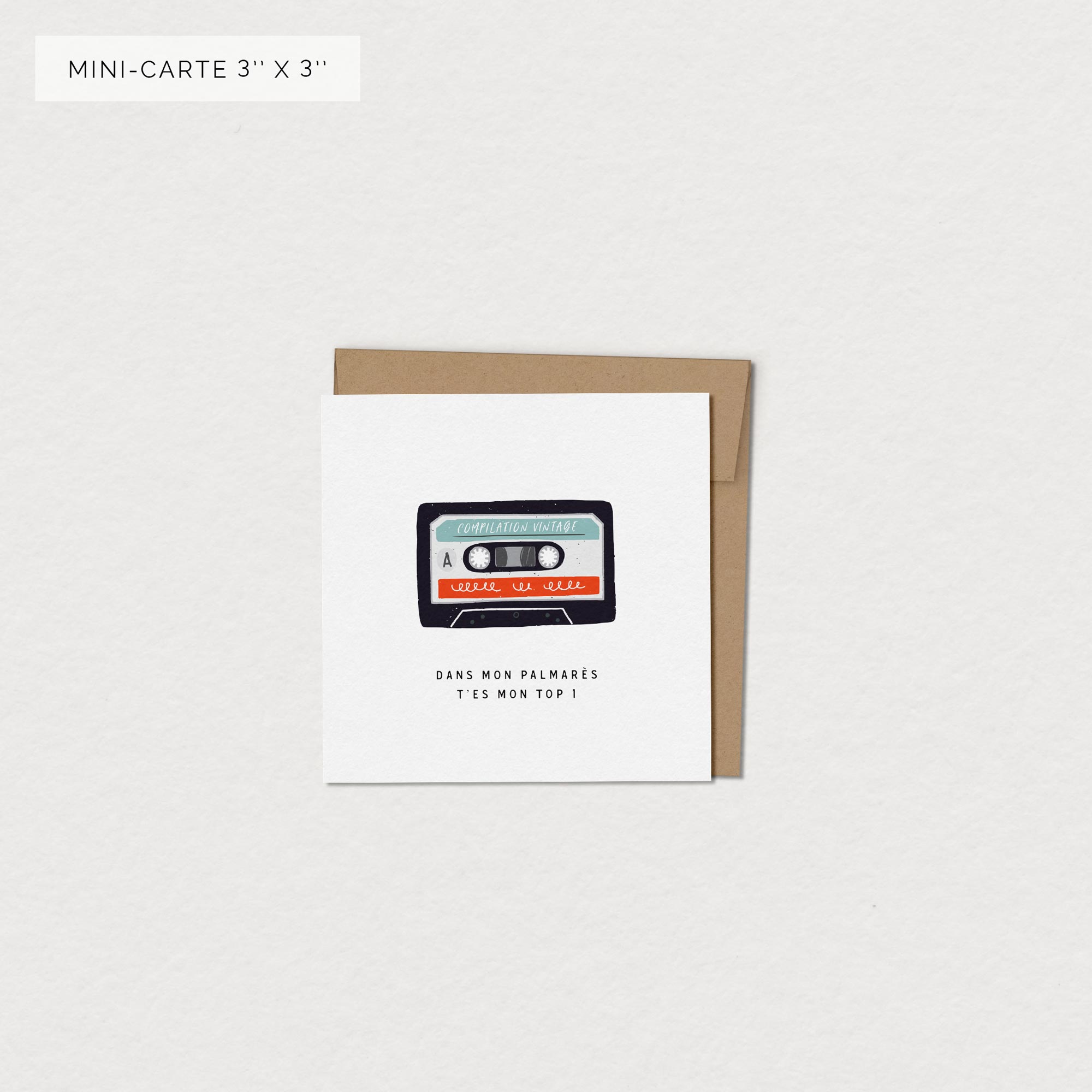 Mini carte de souhaits | Cassette 60 tours