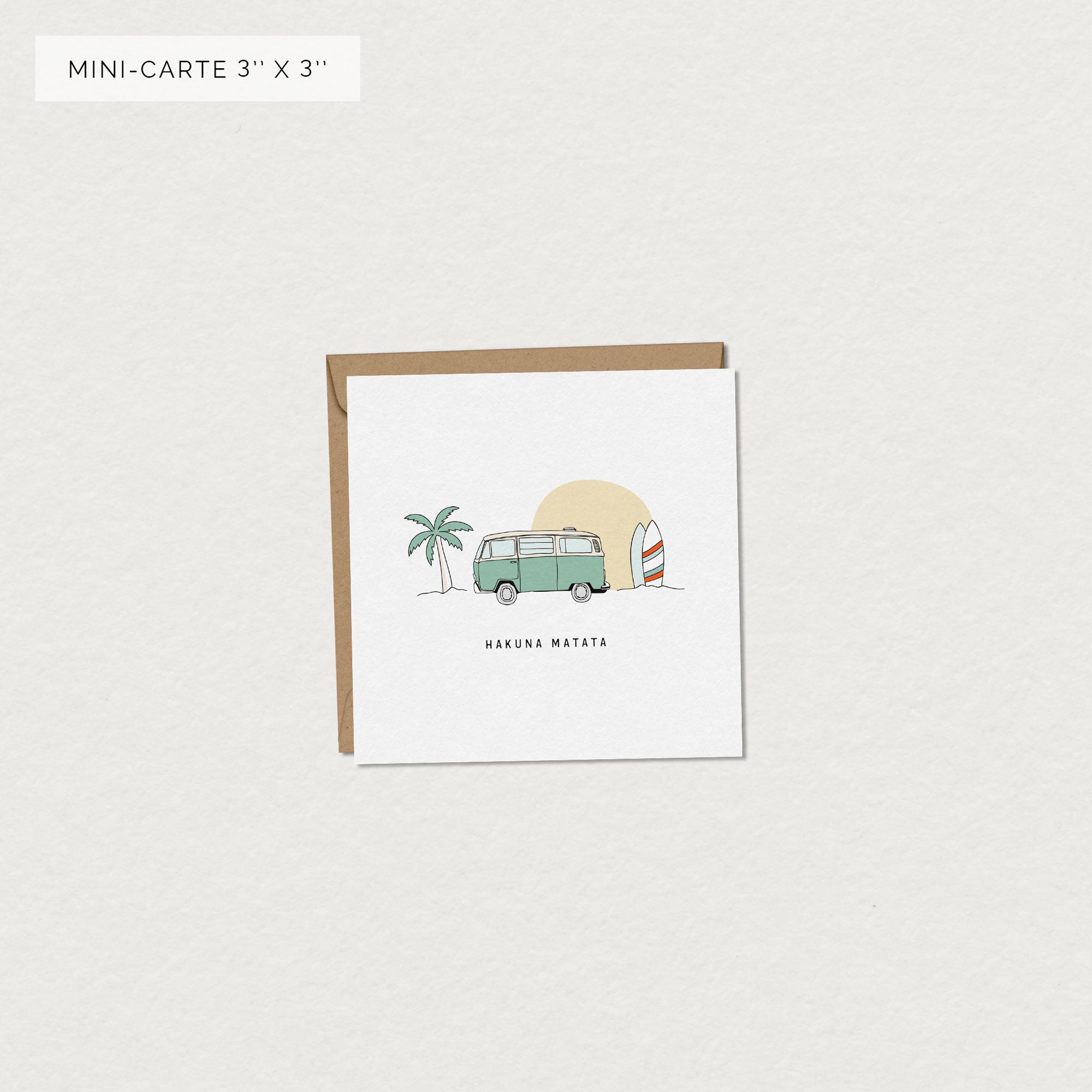 Mini carte de souhaits | VW vintage