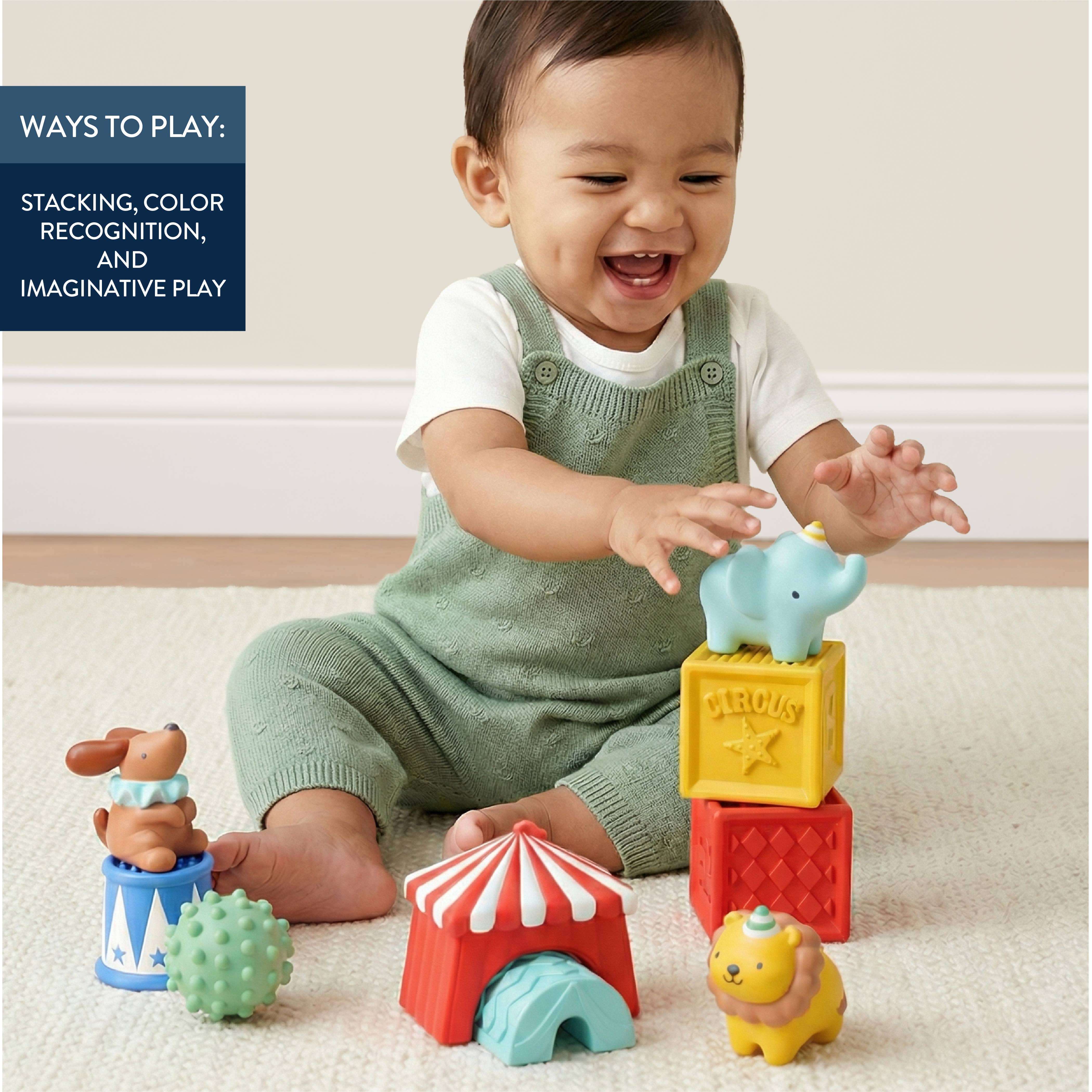 Ensemble de jouets d'éveil | Itzy Blocks™ Cirque