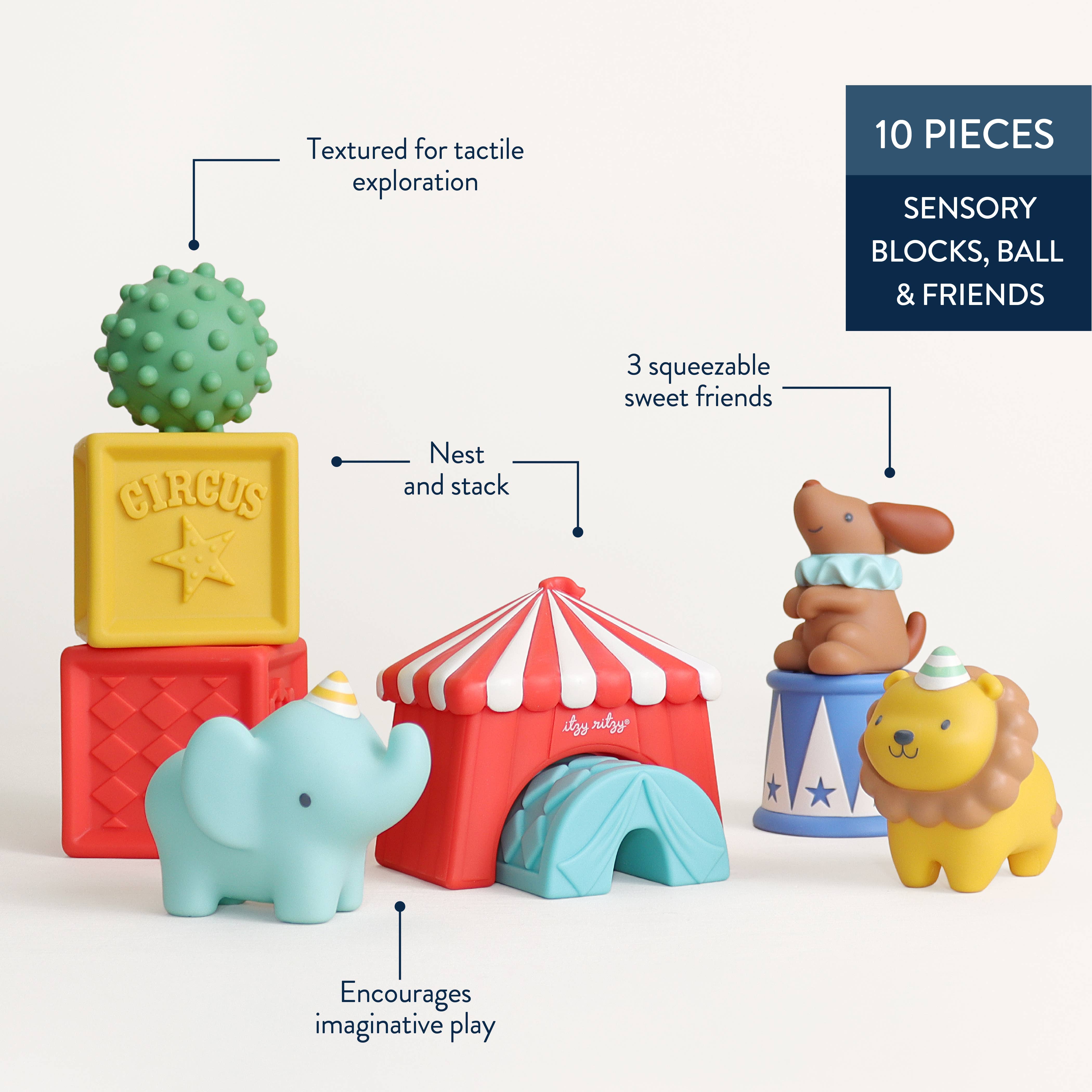 Ensemble de jouets d'éveil | Itzy Blocks™ Cirque