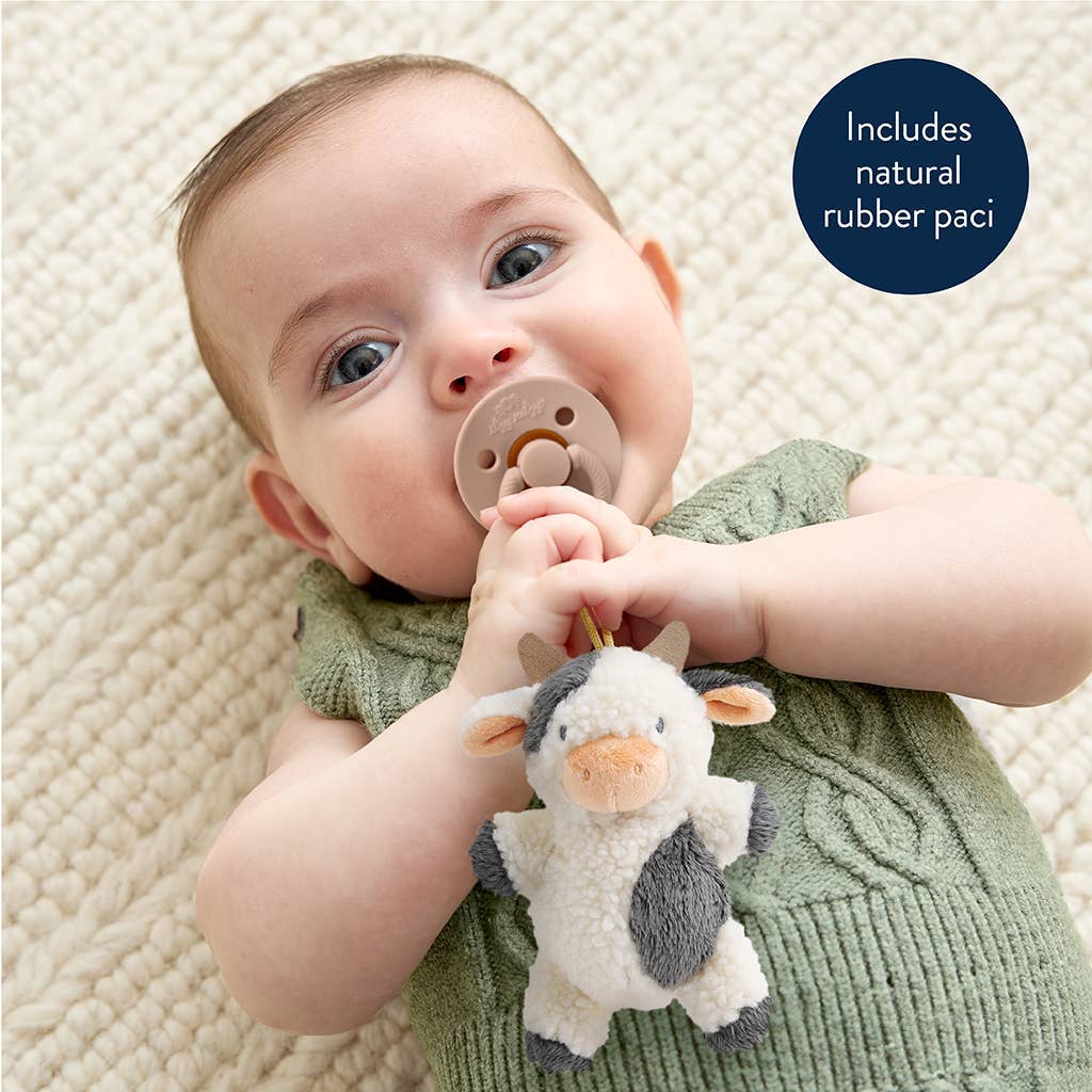 Suce Bitzy Pal en caoutchouc naturel & attache-suce | vache