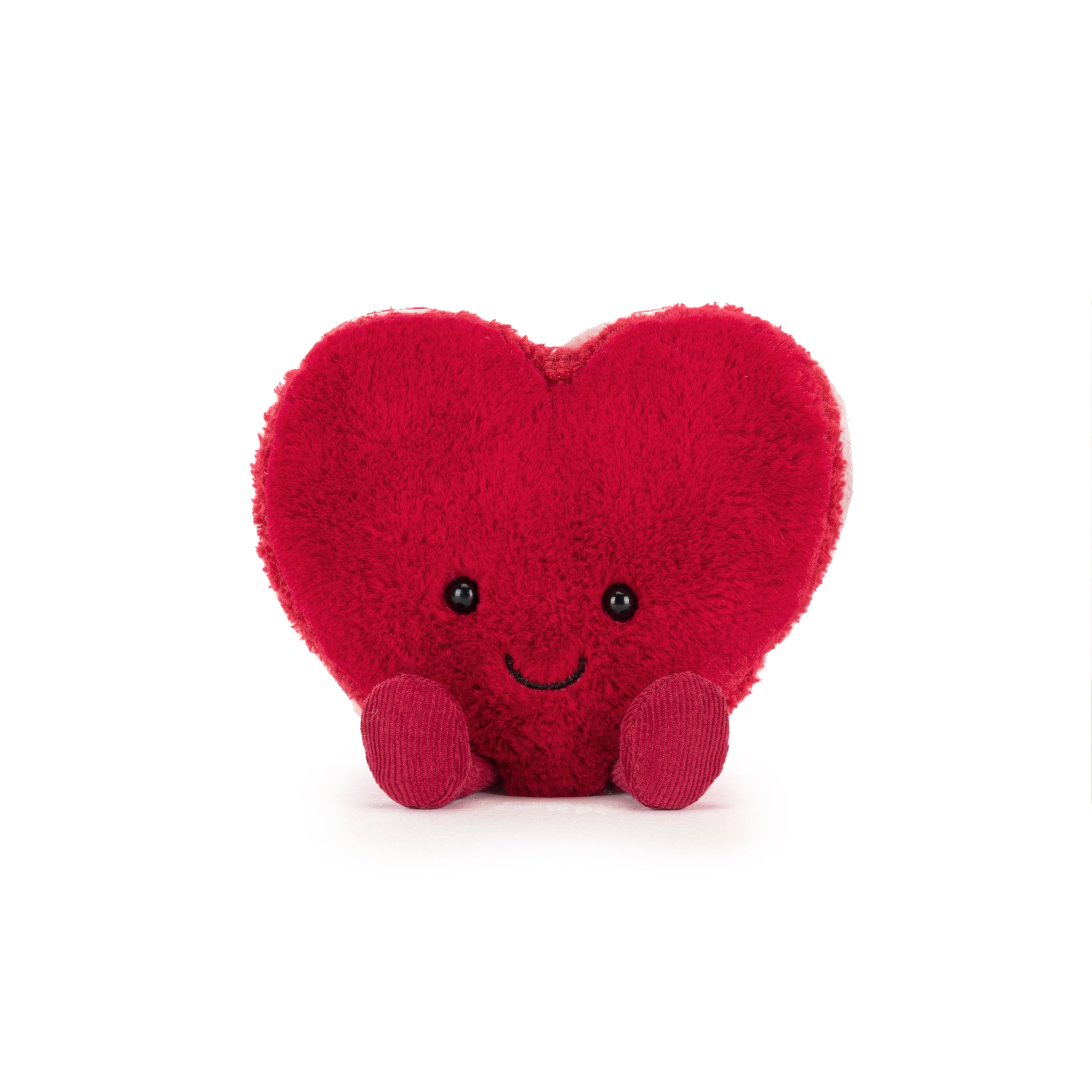 Peluche Jellycat | Arlette le macaron en coeur amusant rouge