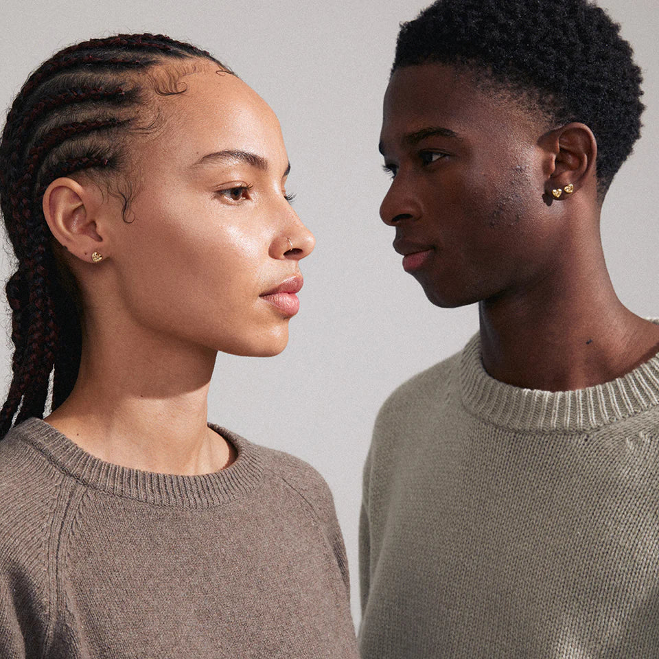 Boucle d'oreilles en or recyclé | Coeur Arlet