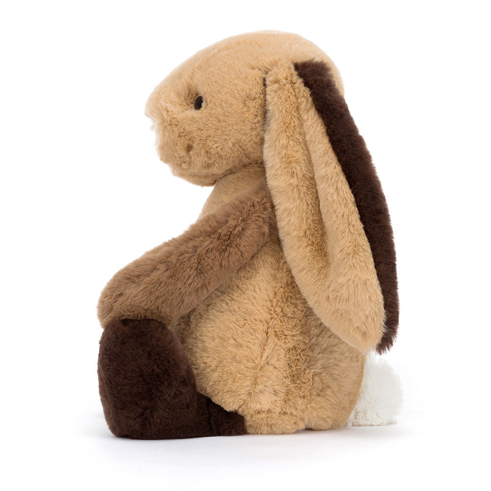 Peluche | Lapin patchwork brun bashful | Moyen