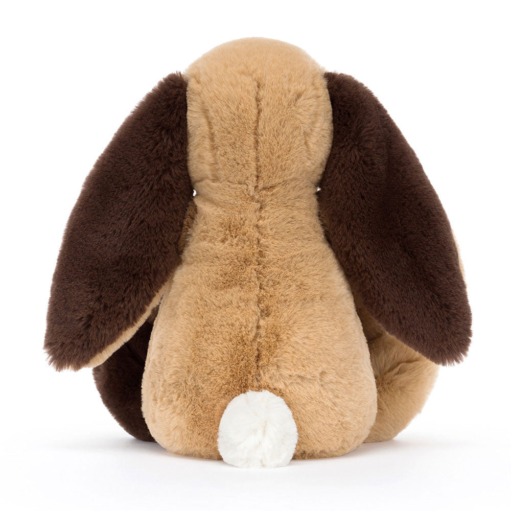 Peluche | Lapin patchwork brun bashful | Moyen