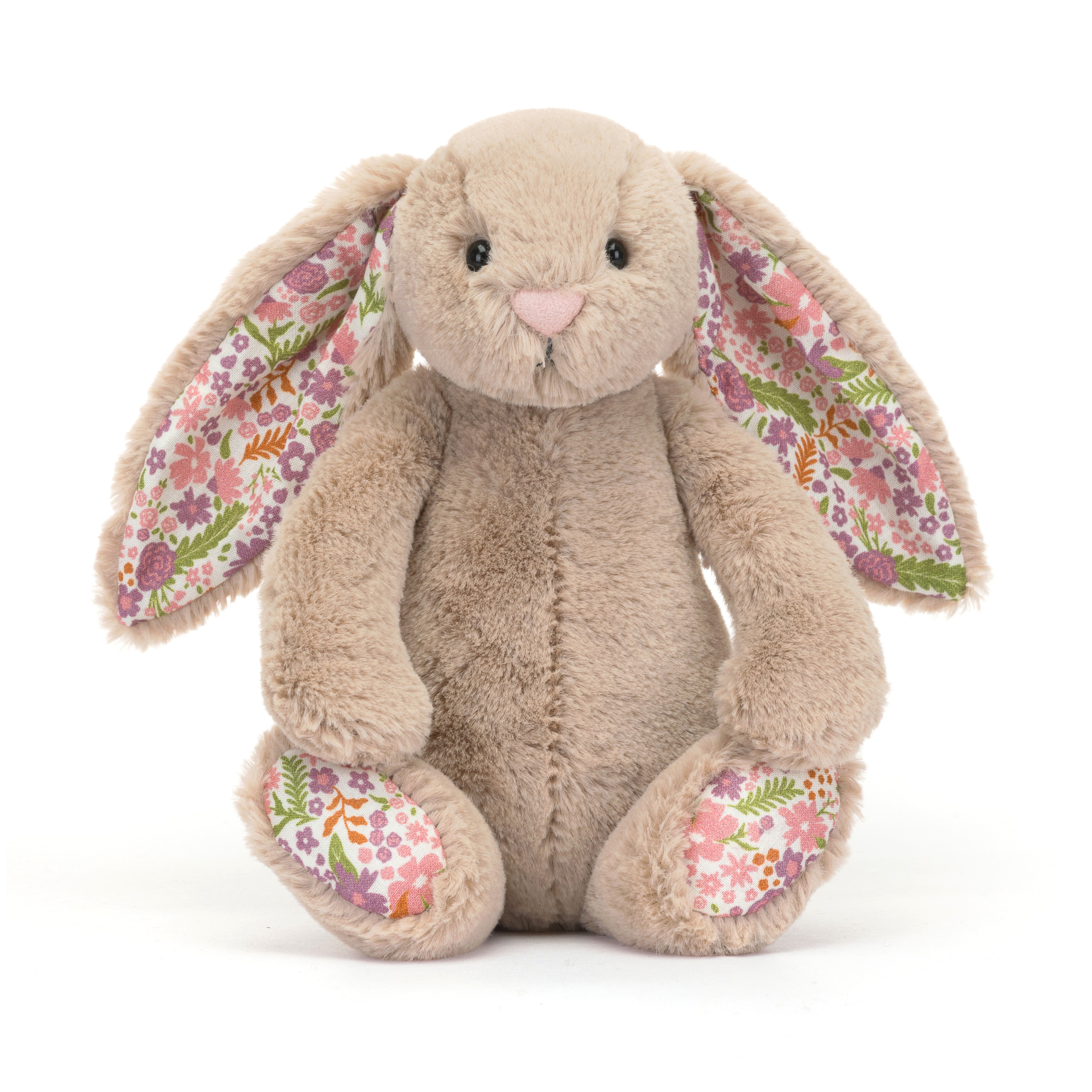Peluche | Lapin beige Pétale Blossom | Petit