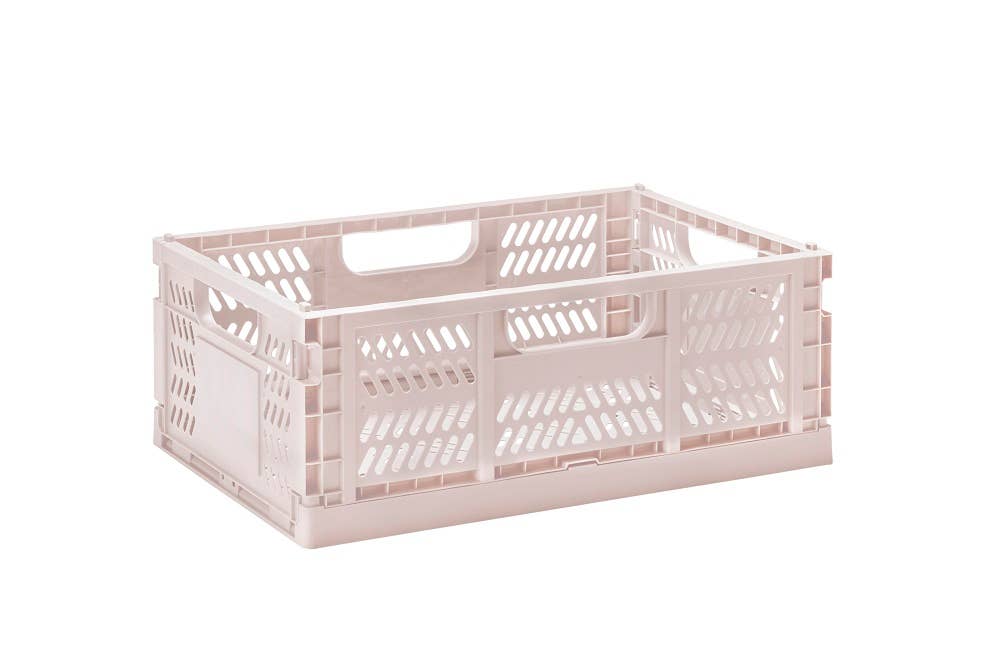 Caisse de rangement pliante | Taille grande | Rose