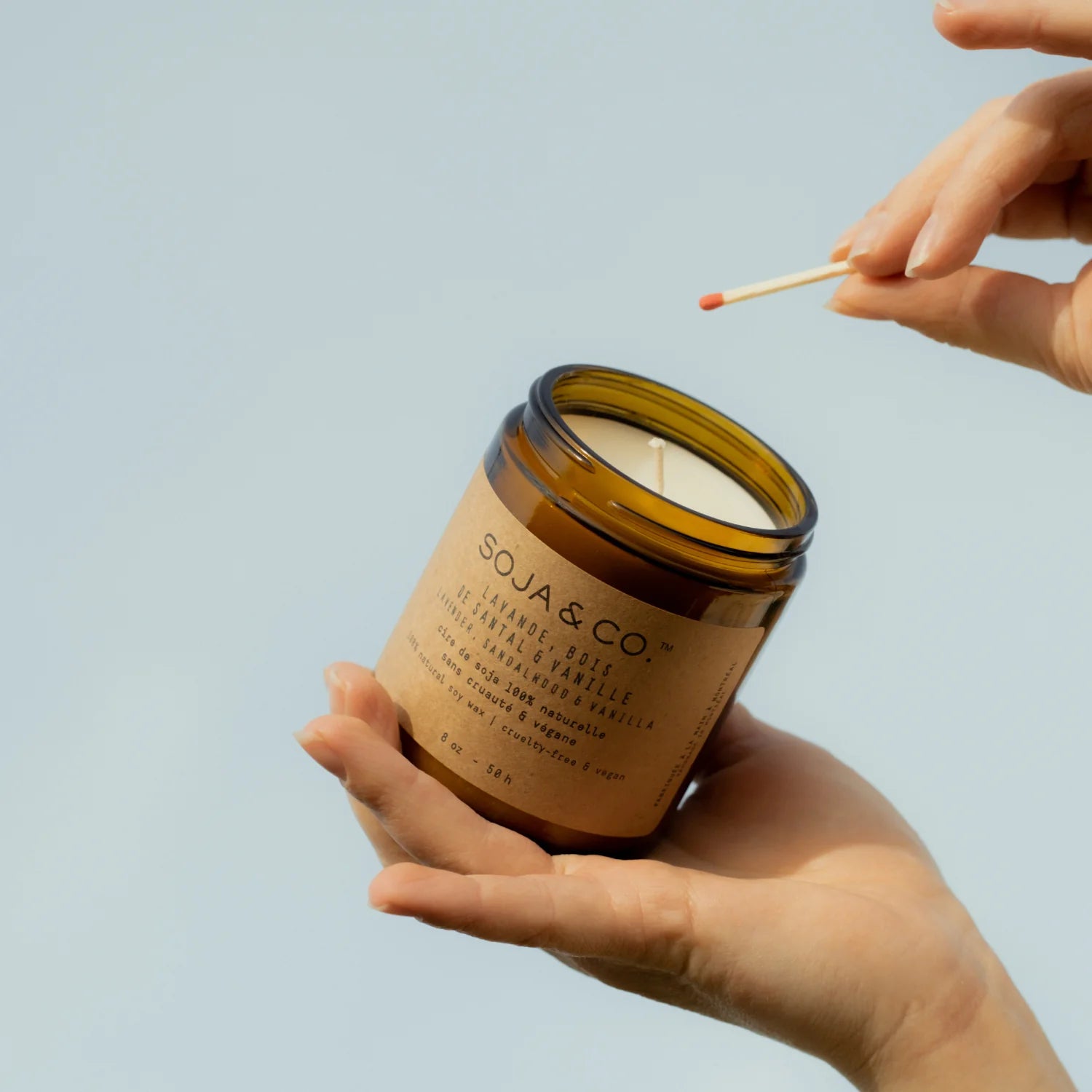 Bougie Soja & co | Lavande, Bois de santal & Vanille | 8 oz