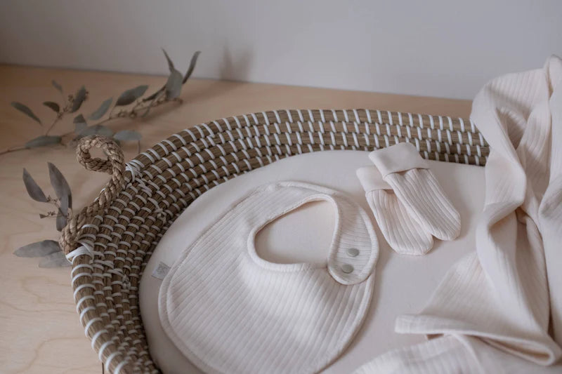 Ensemble de mitaines & chapeau | Coton organique | Naturel