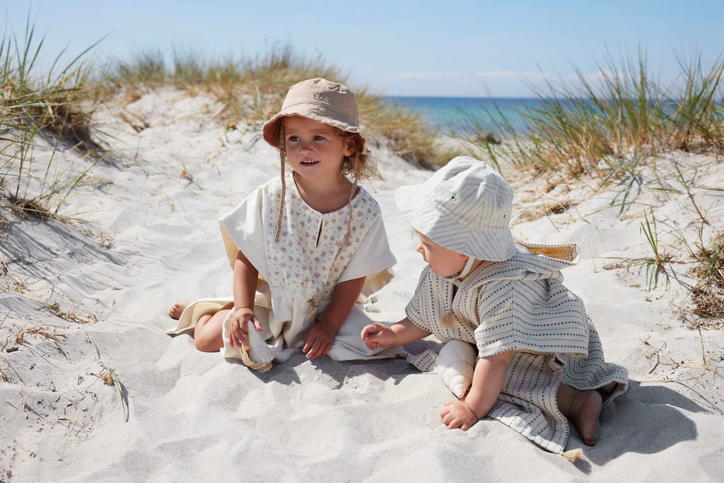 Bath Poncho | Pinstripe