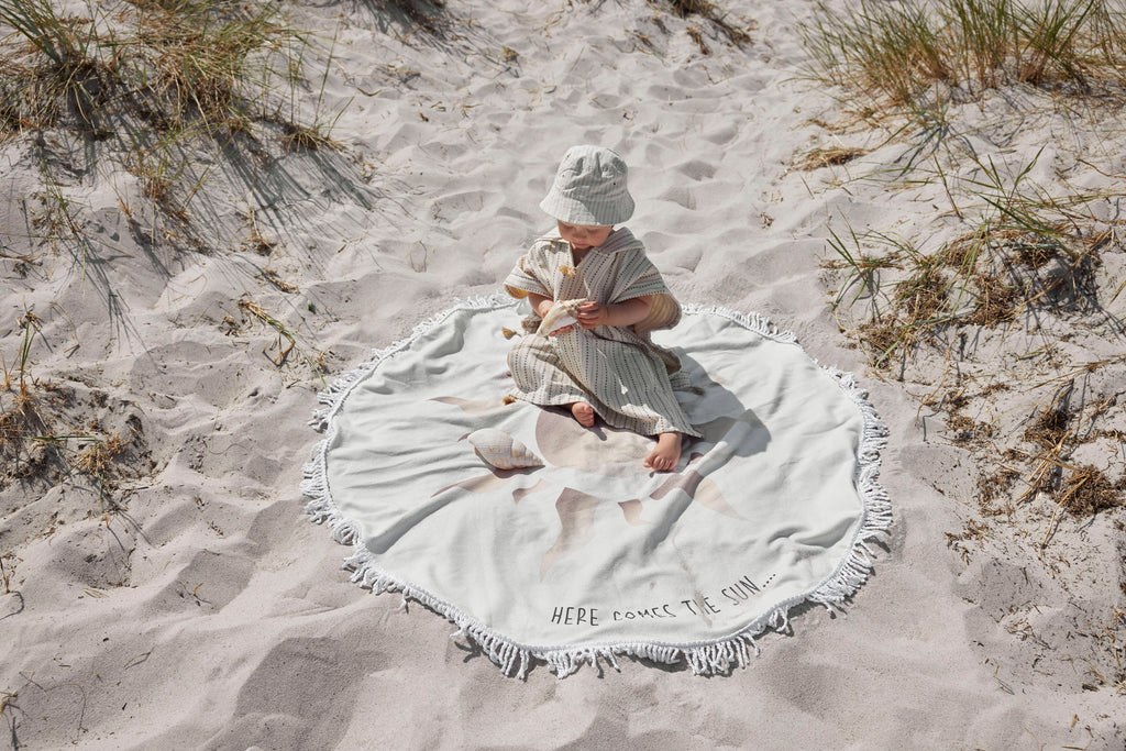 Bath Poncho | Pinstripe