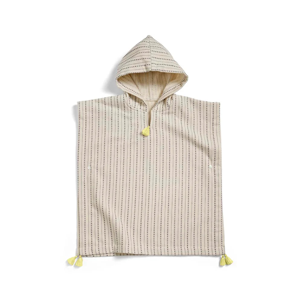 Bath Poncho | Pinstripe