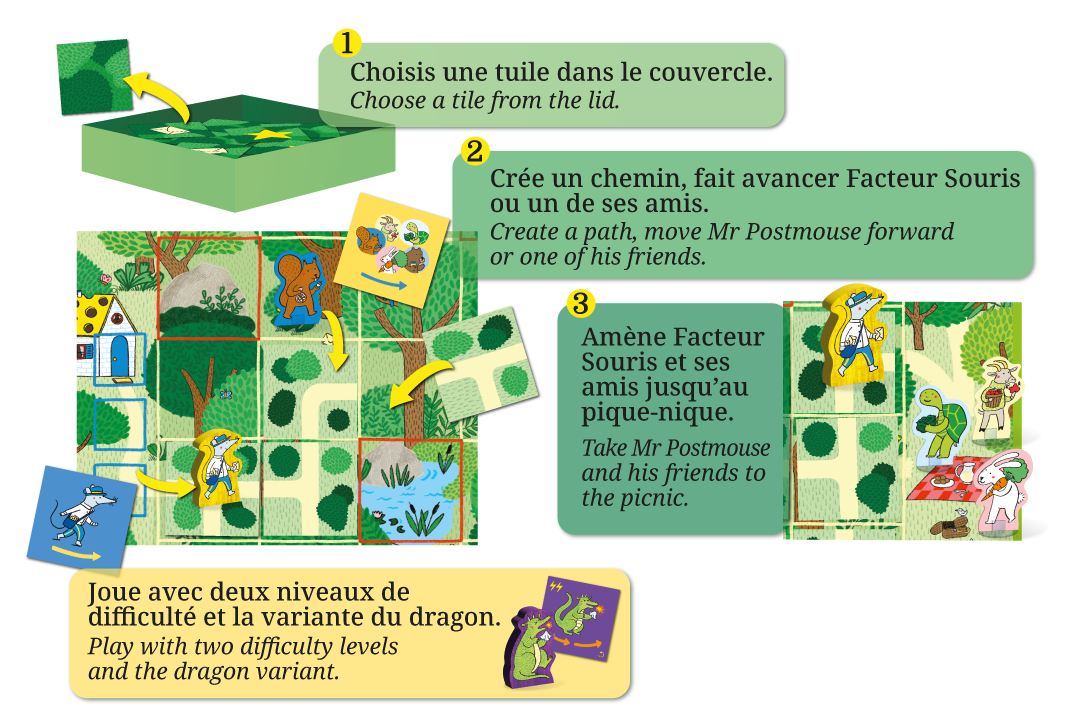 Boardgame | Mr Postmouse | Picnic with friends (fr-en)