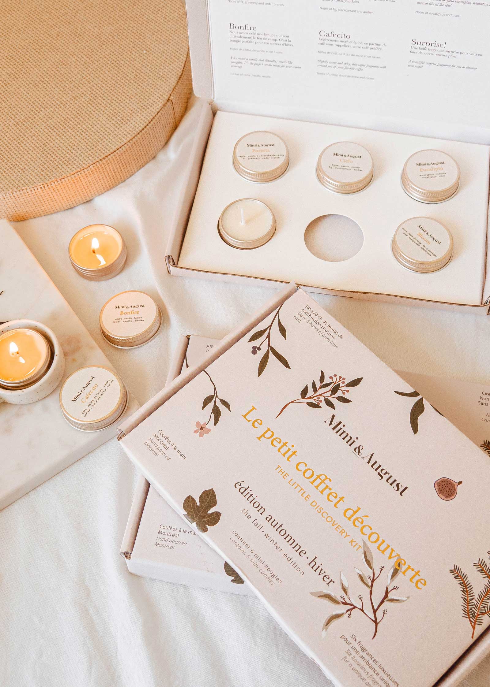 Bougie de soya | Kit découverte automne & hiver