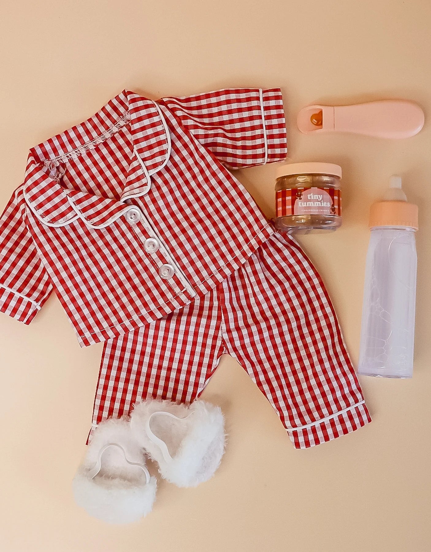 Ensemble des fêtes | Pyjama, pantoufles, lait et purée au pain d'épices