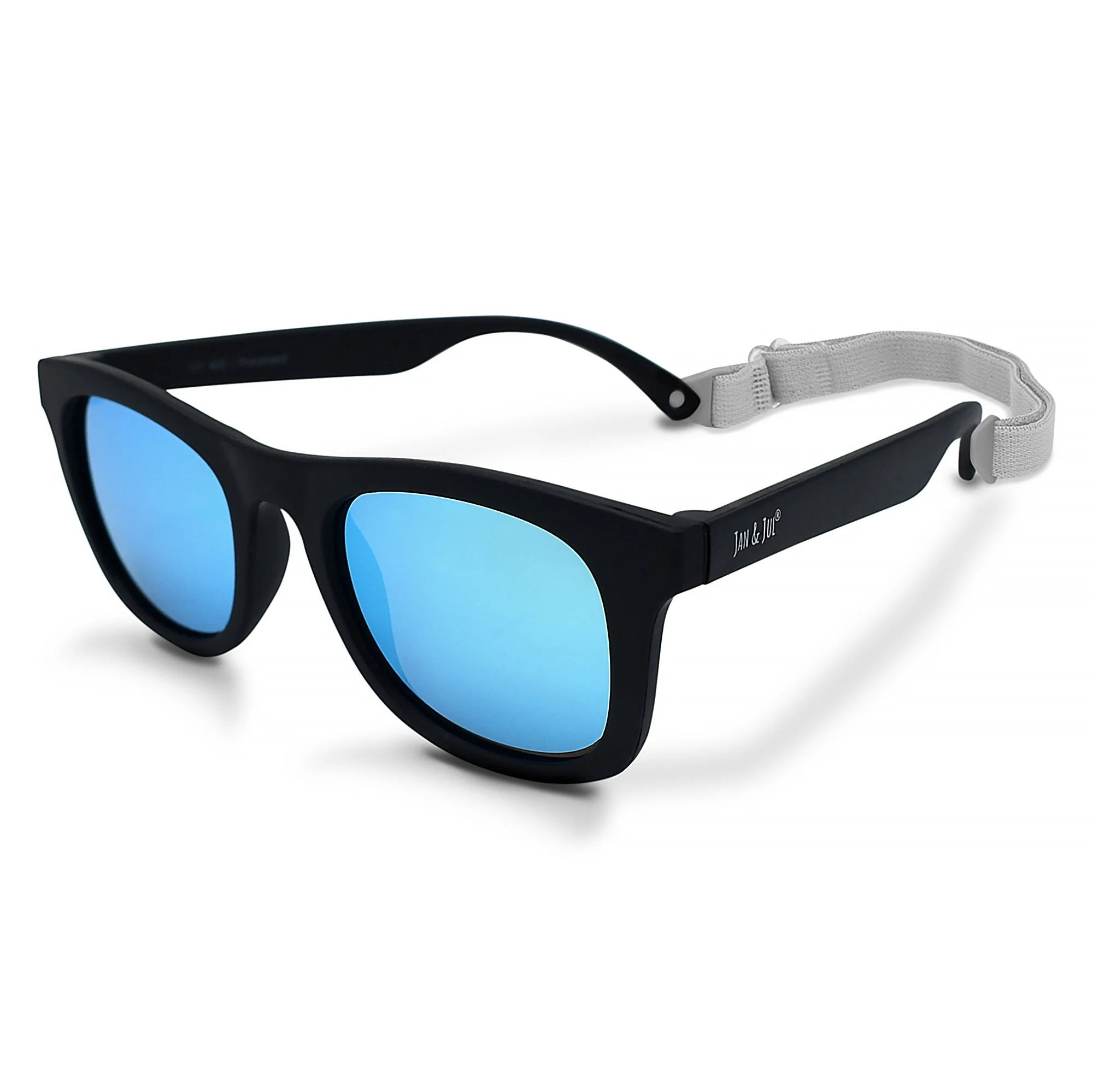 Kids Polarized Heart Sunglasses | Black Aurora