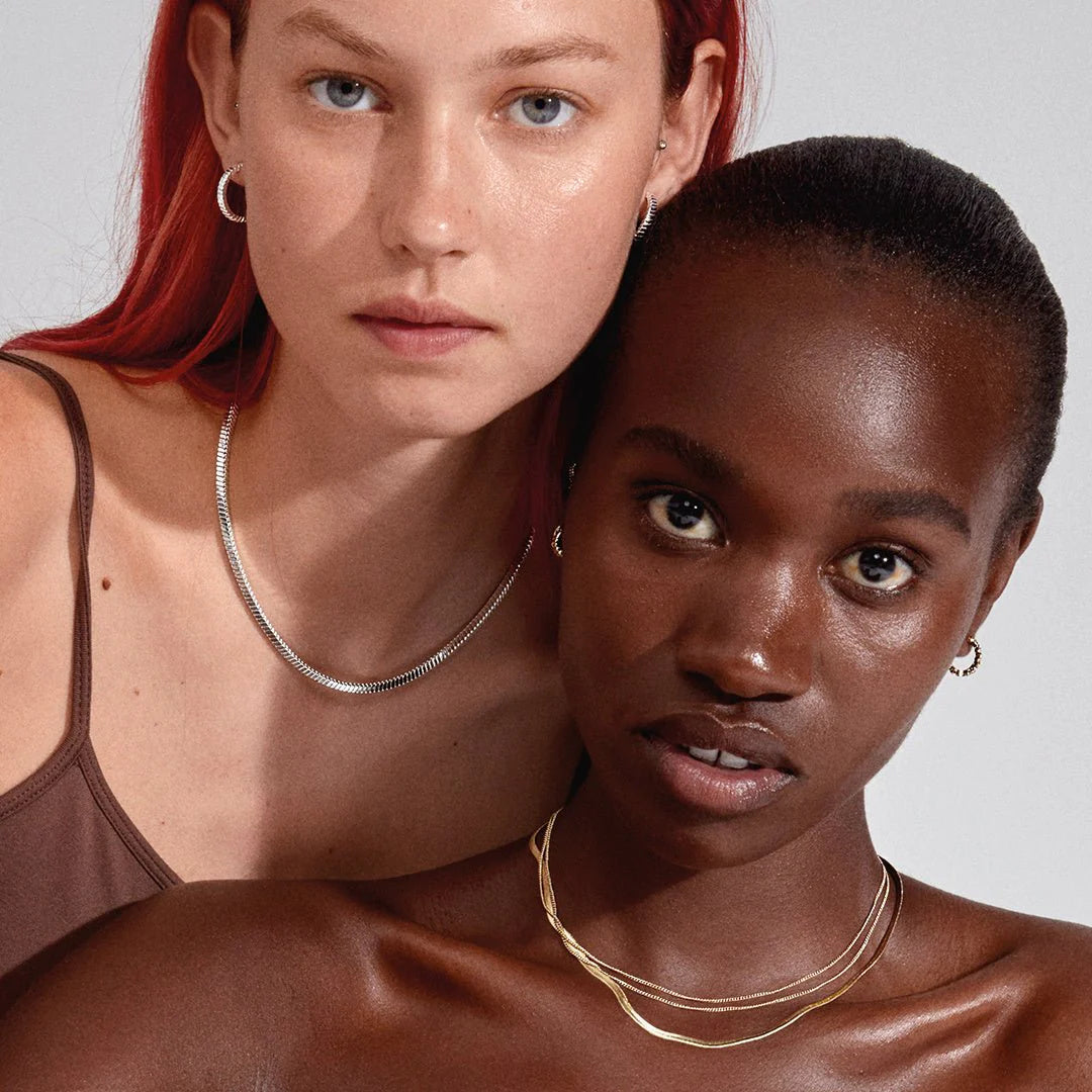 Chaîne plaquée or serpent | Joanna