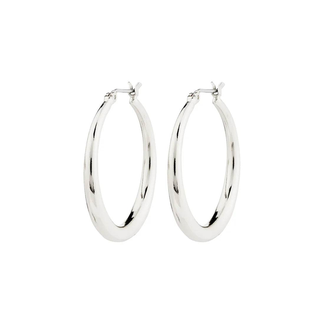 Boucles d'oreilles en argent recyclé | Anneaux Jorun 30 mm