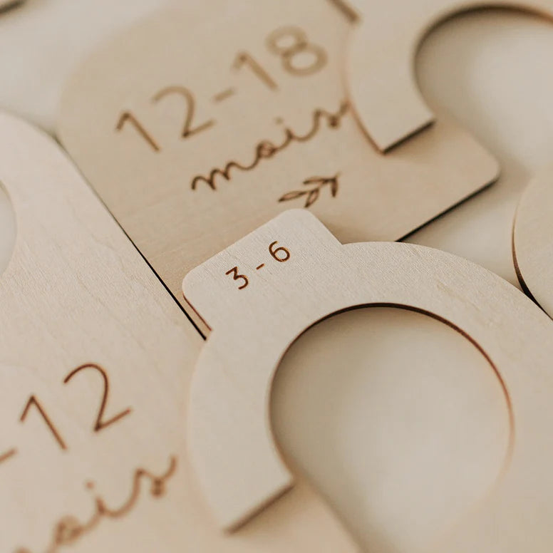 Wooden closet dividers
