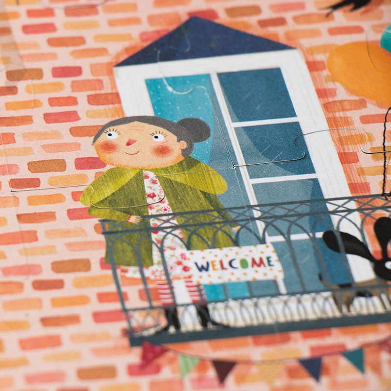 Puzzle réversible | Bienvenue chez moi