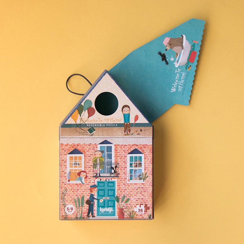 Puzzle réversible | Bienvenue chez moi