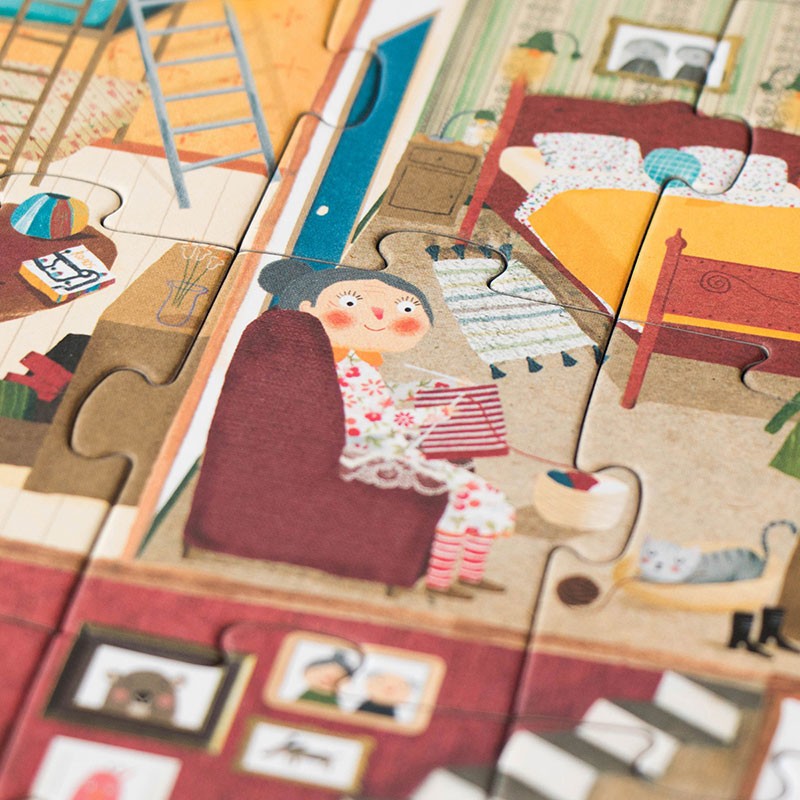 Puzzle réversible | Bienvenue chez moi