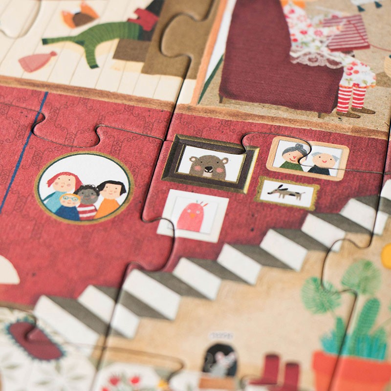 Puzzle réversible | Bienvenue chez moi