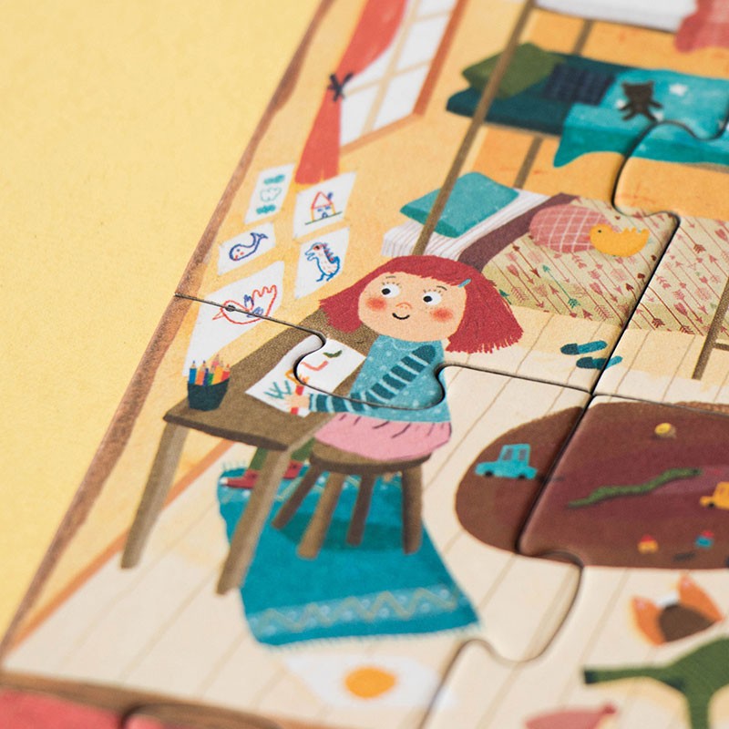 Puzzle réversible | Bienvenue chez moi