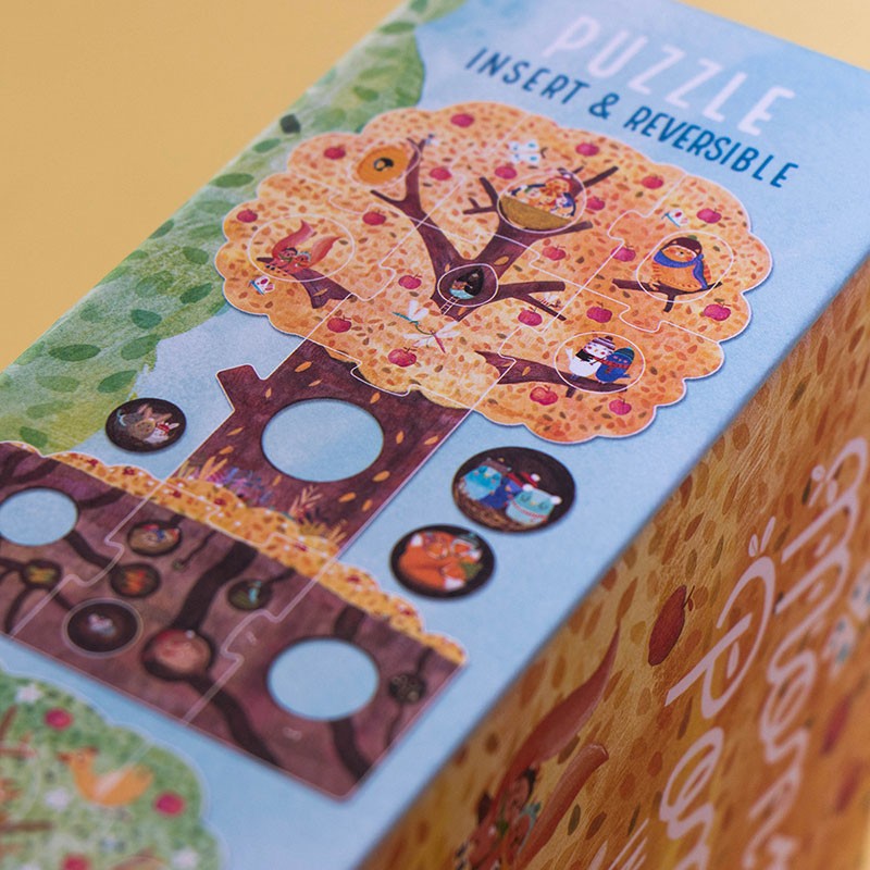 Puzzle réversible | Mon petit pommier