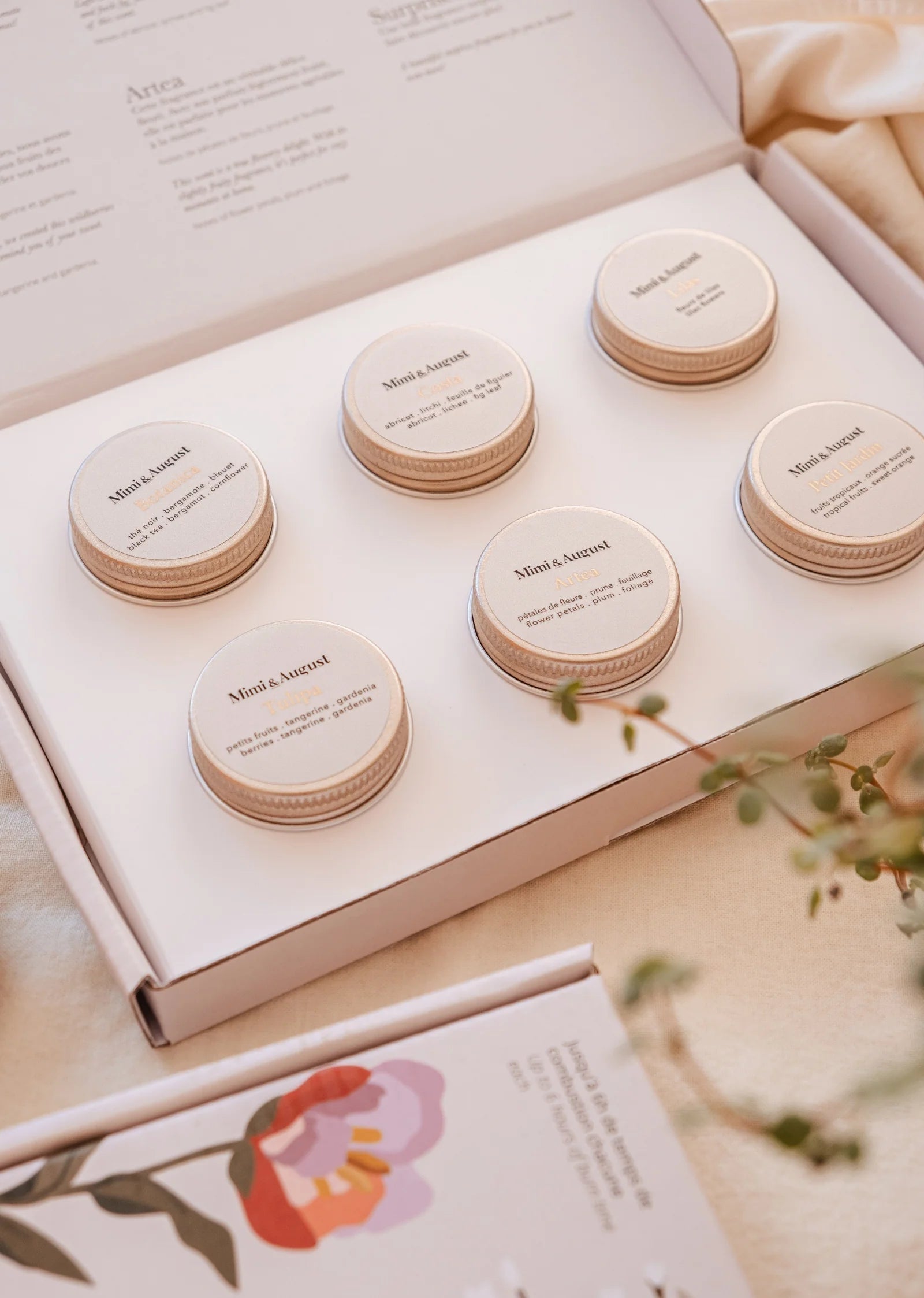 Bougie de soya | Ensemble découverte printemps & été