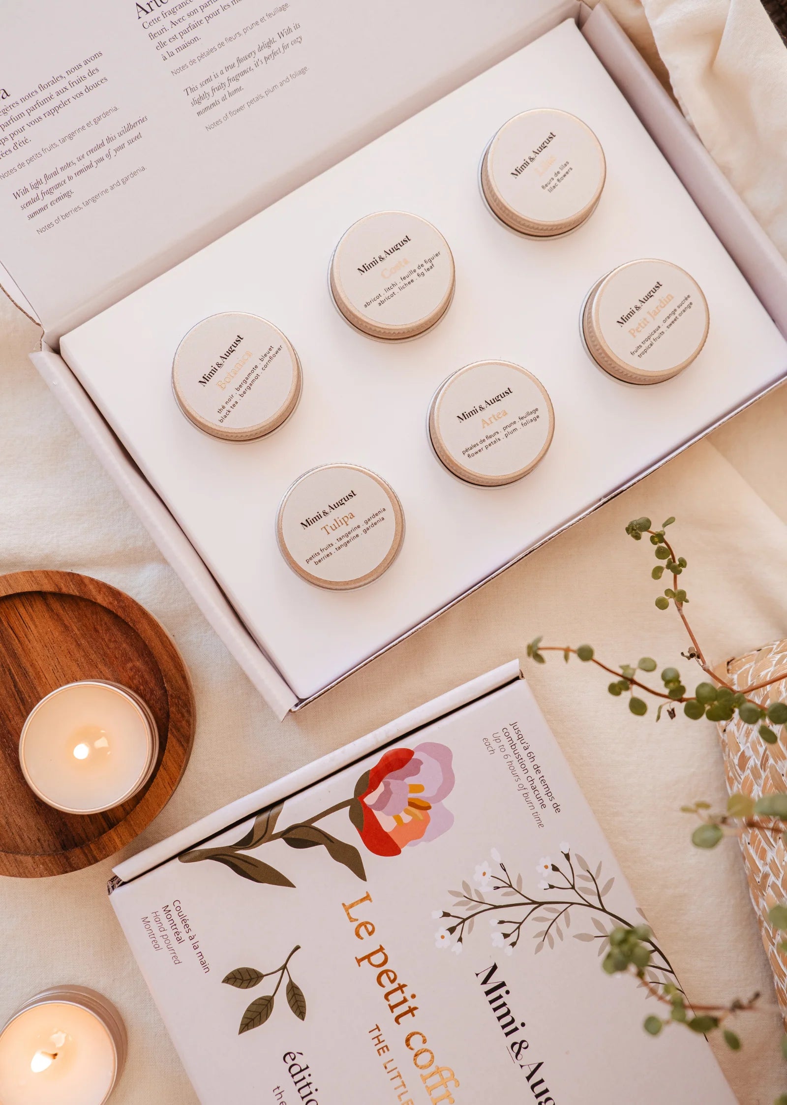 Bougie de soya | Ensemble découverte printemps & été