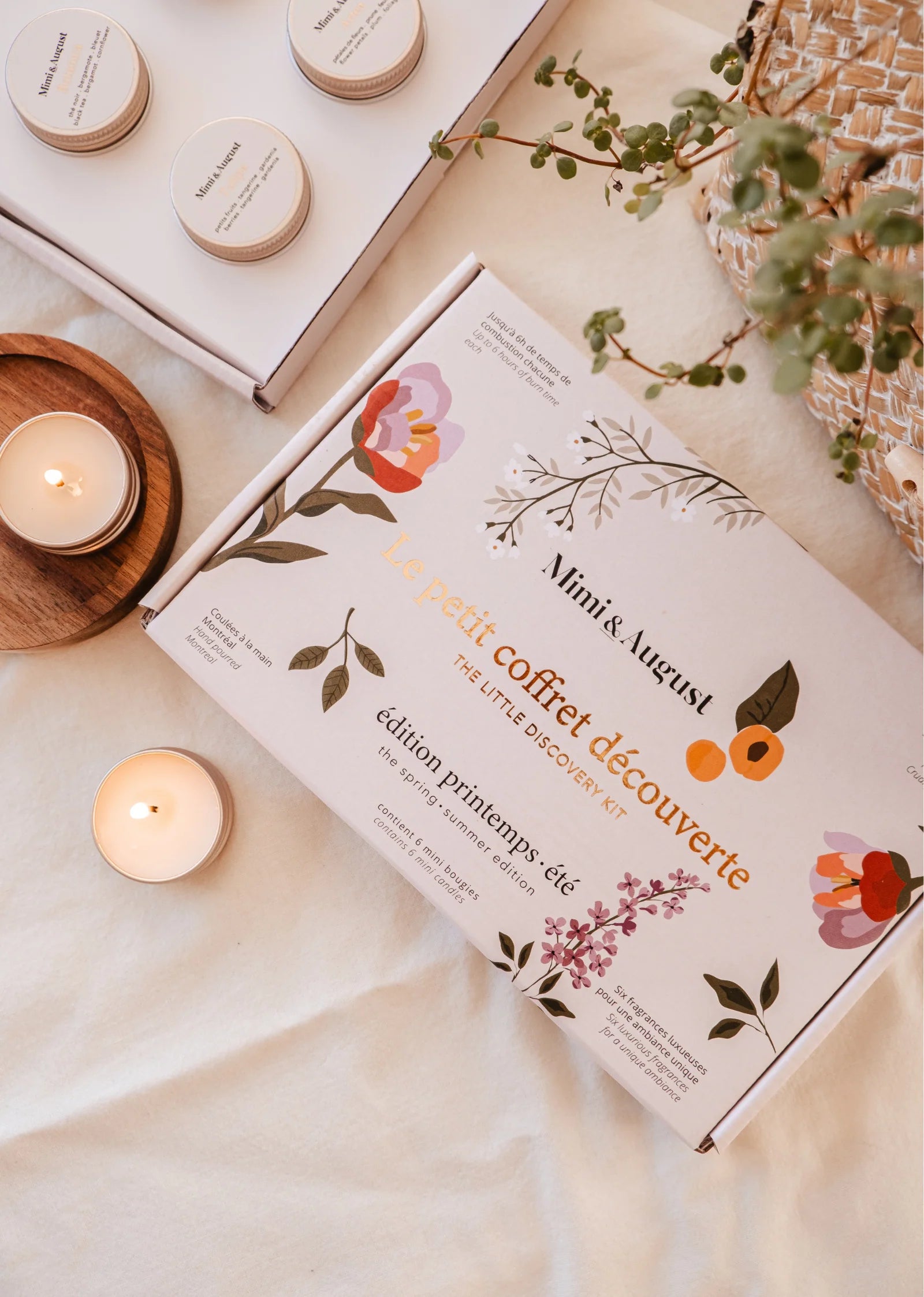 Bougie de soya | Ensemble découverte printemps & été