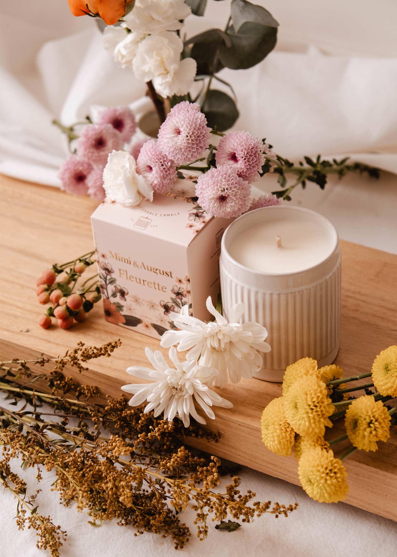 Bougie de soya | Fleurette