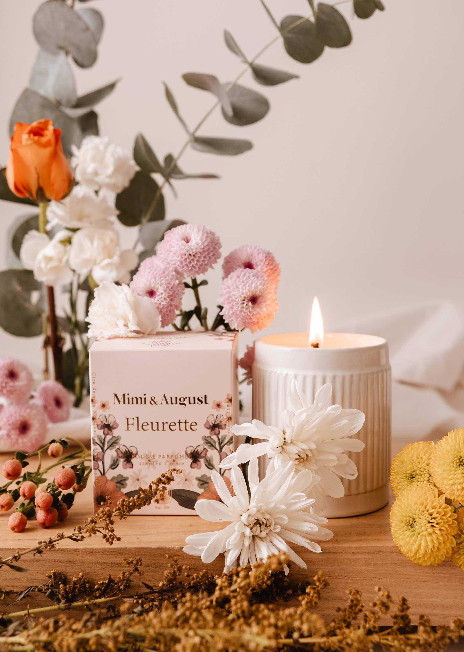 Bougie de soya | Fleurette