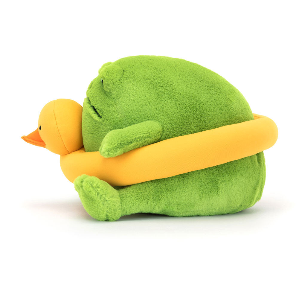 Peluche | Ricky Rain le grenouille avec sa bouée