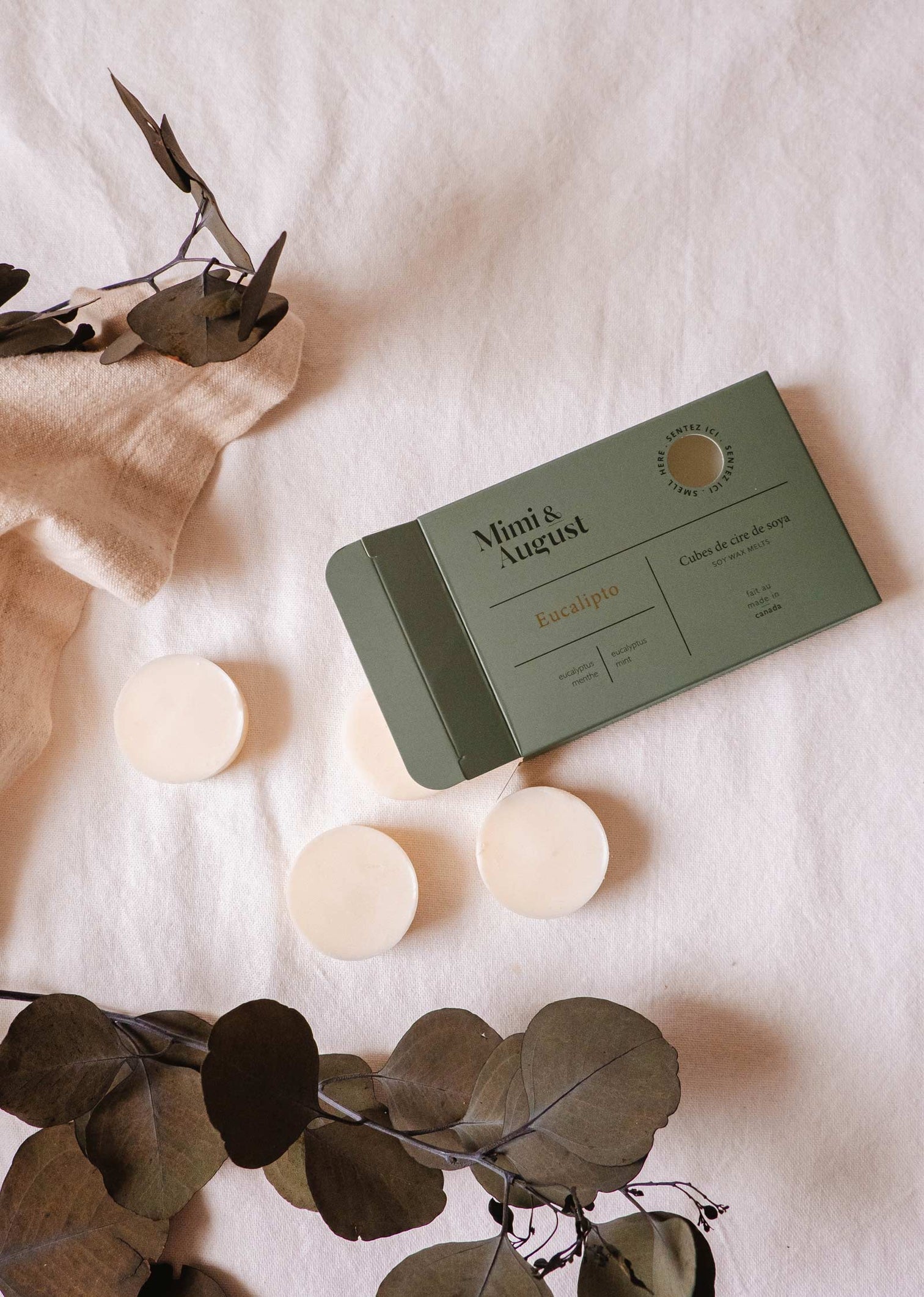 Cubes de cire de soja | Eucalipto