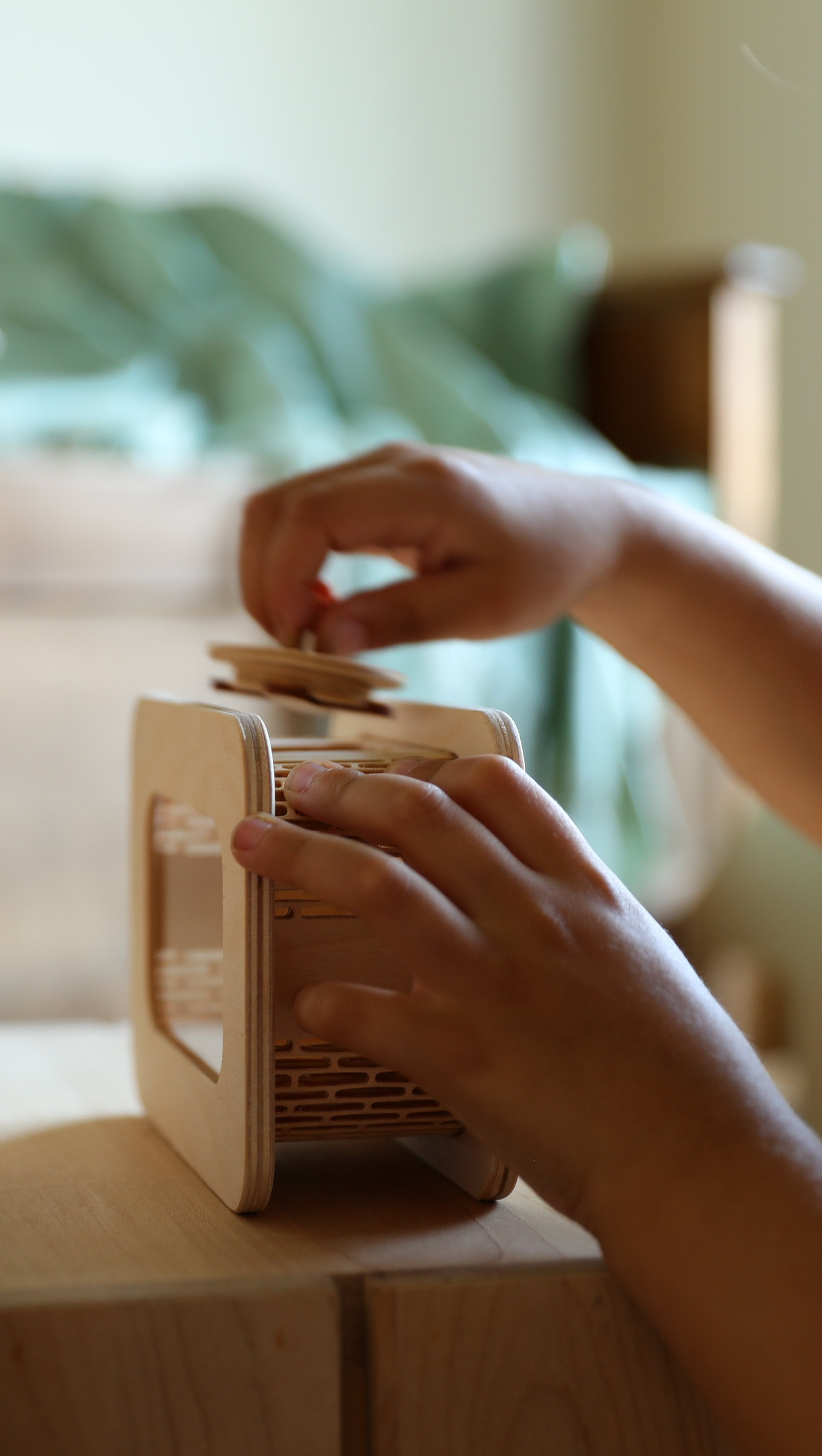Tirelire en bois | Retro