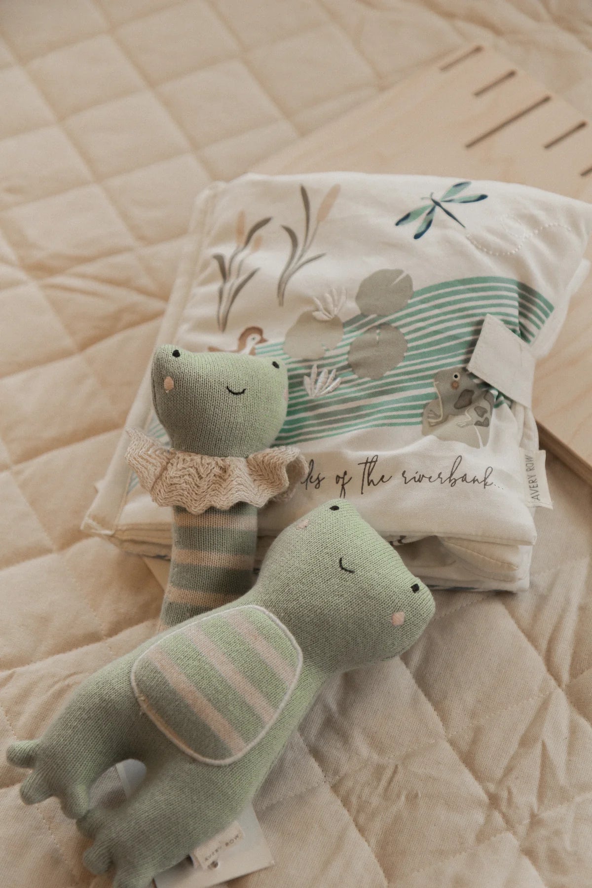 Hochet en tricot | Grenouille