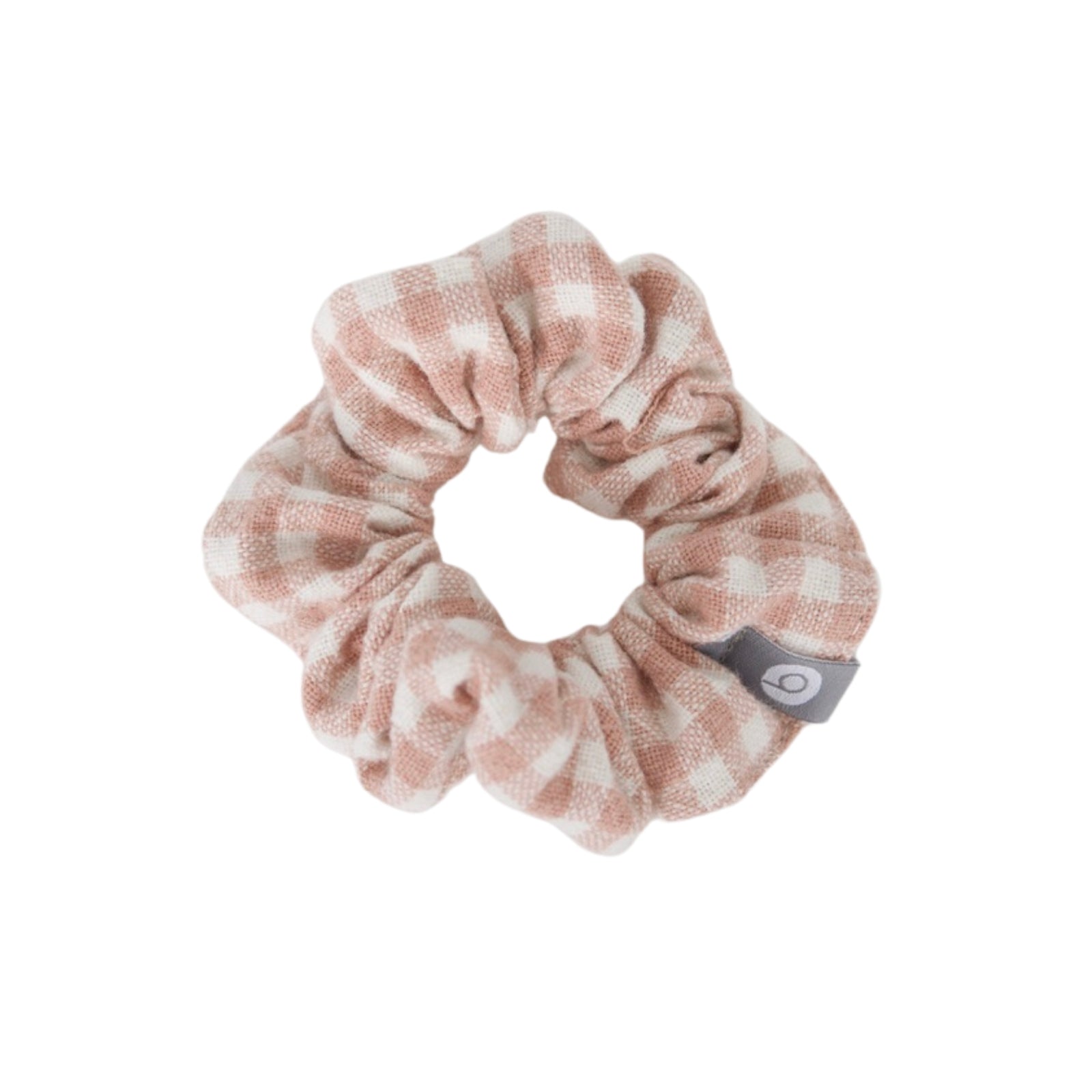 Chouchou élastique enfant | Broderie vintage rose