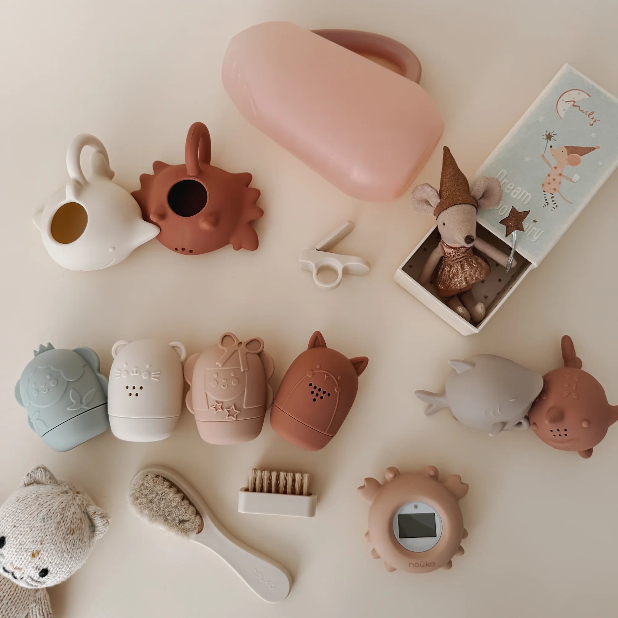 Bath Thermometer | Crab soft blush