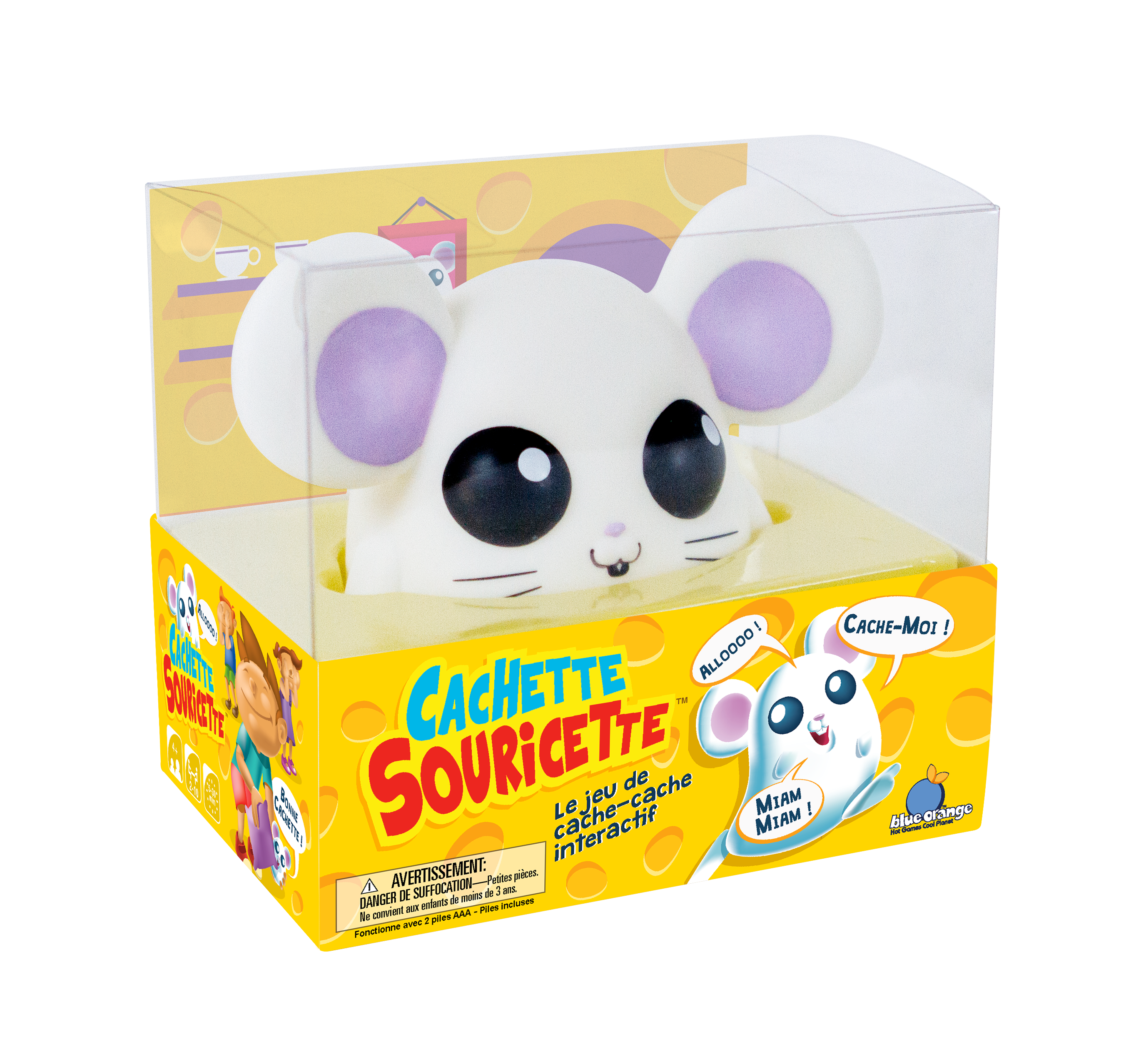 Souricette interactive Blue Orange – jeu de cache-cache pour enfants - interactive mouse – hide-and-seek kids game
