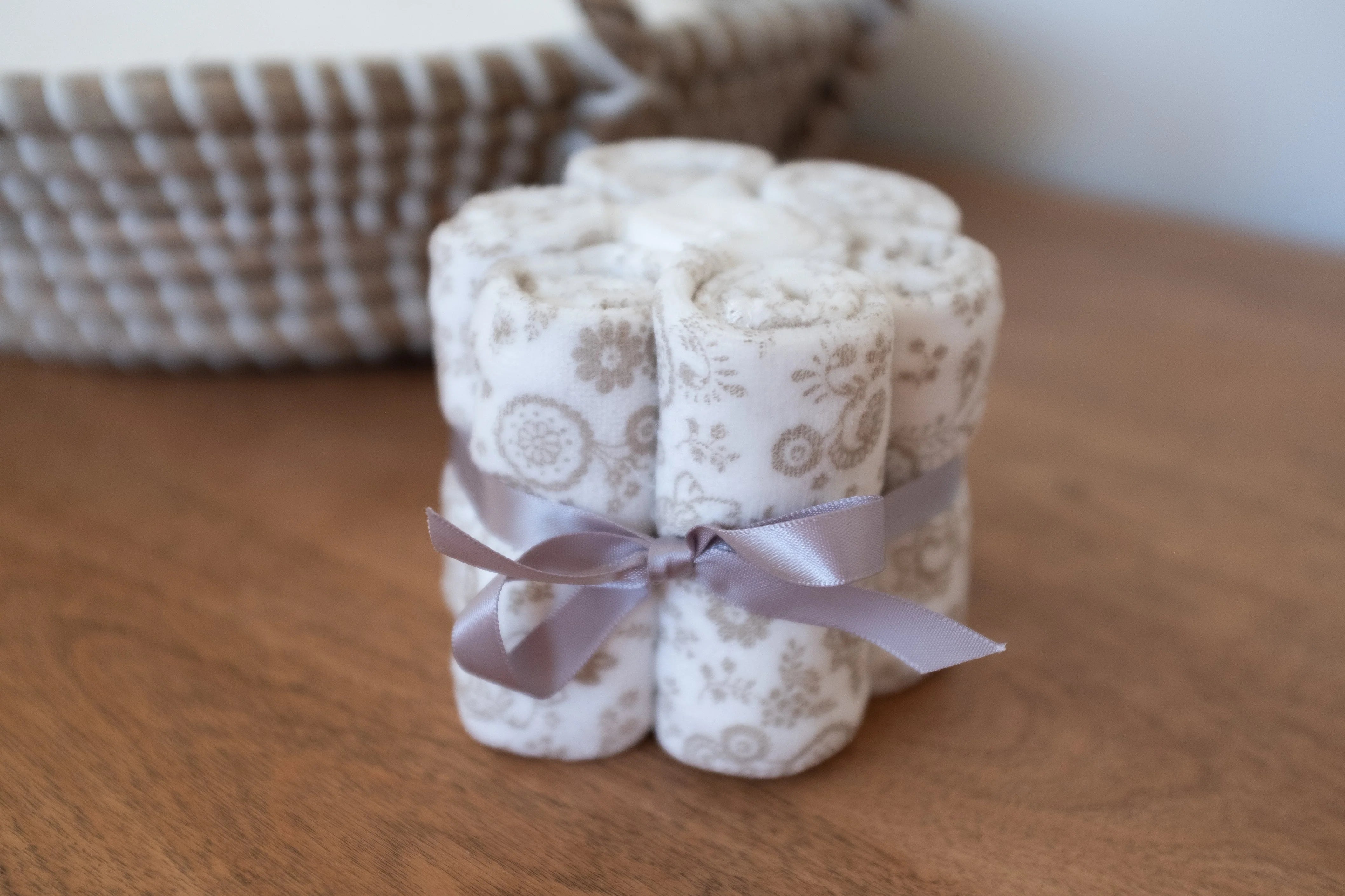 Ensemble de débarbouillettes en ratine velours | Paisley