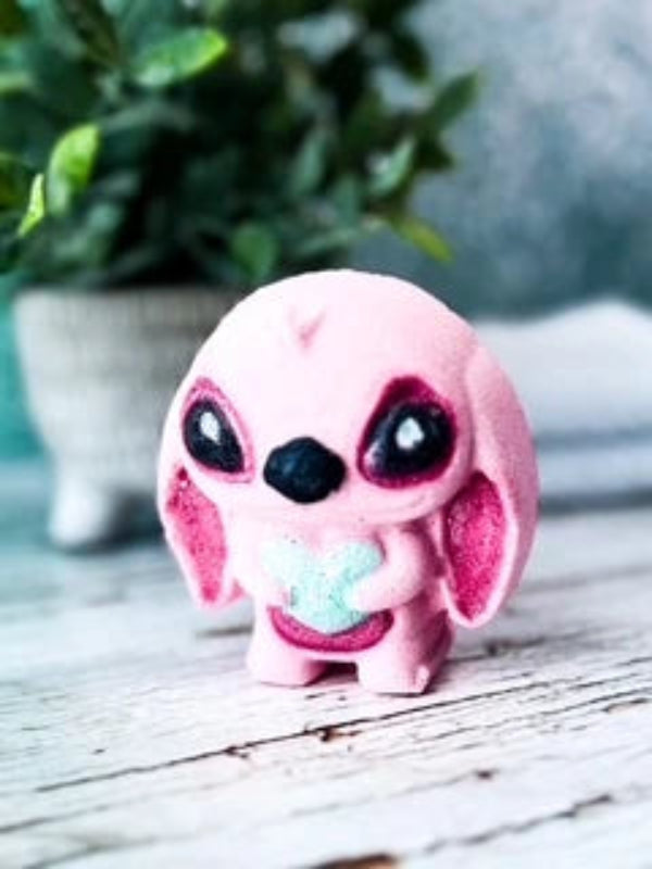 Mini bath bomb Chookie | Pink Hawaiin dog