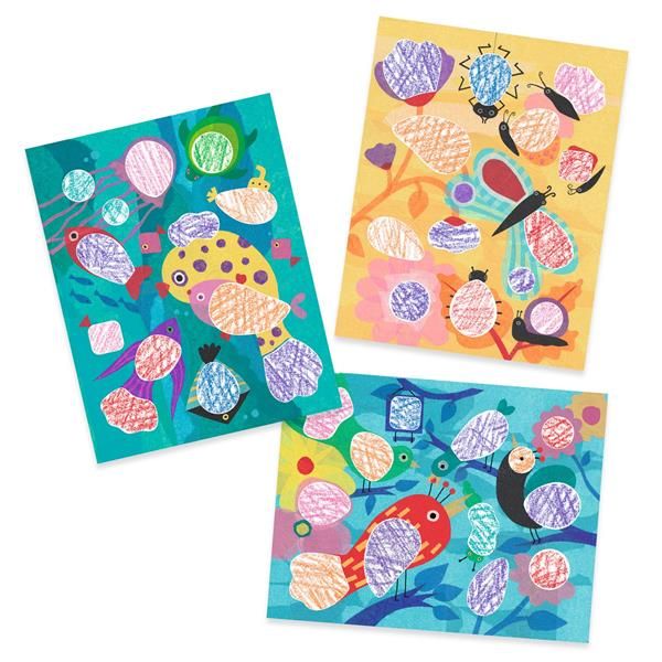 Colouring with stencil | Birdie & Co