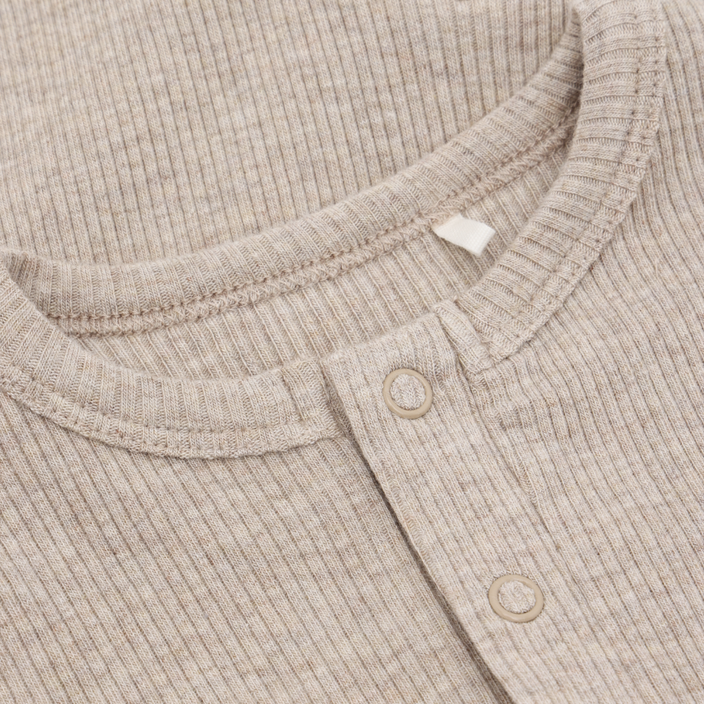 Barboteuse en coton organique | Beige