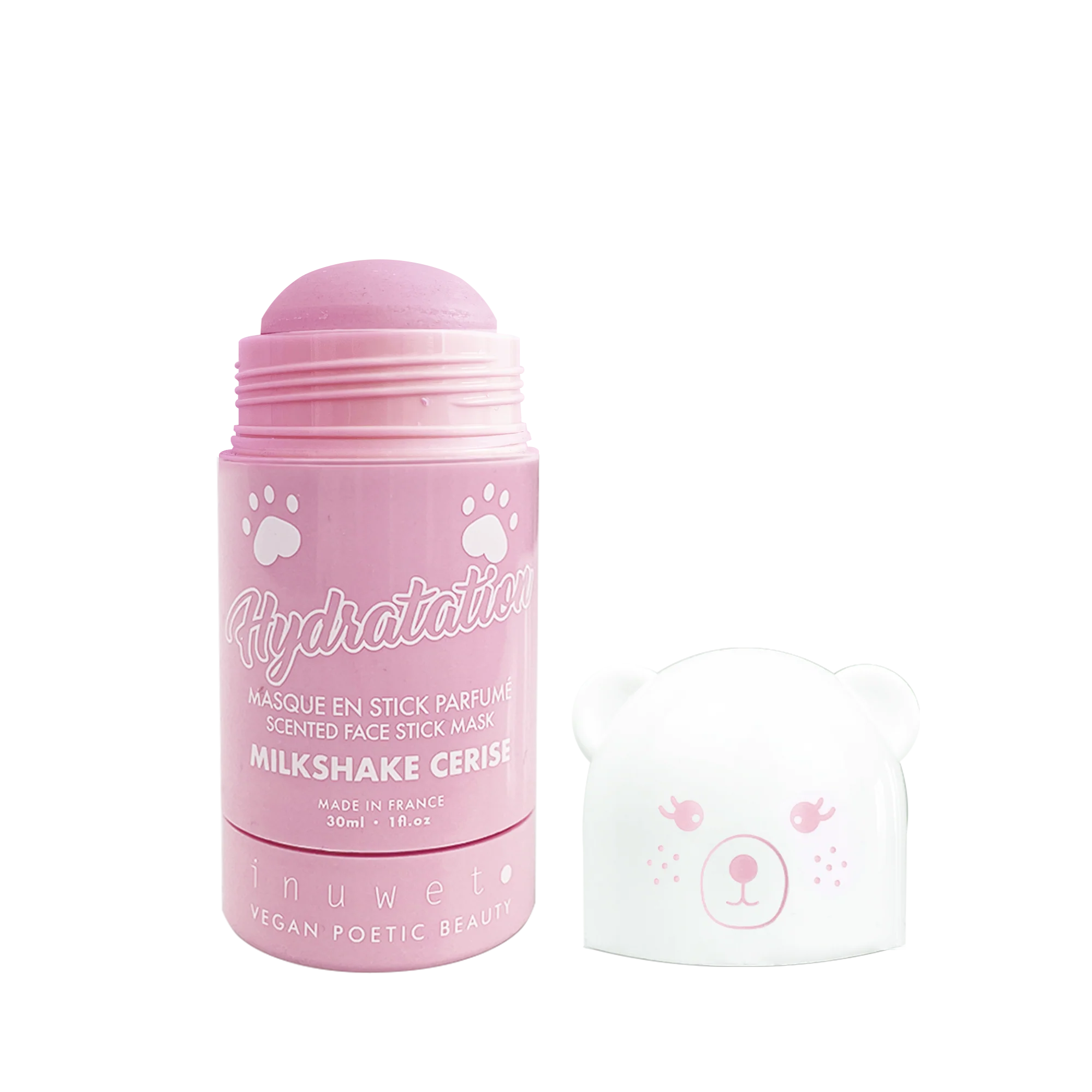 Masque hydratant pour le visage à l'argile | Milkshake à la cerise