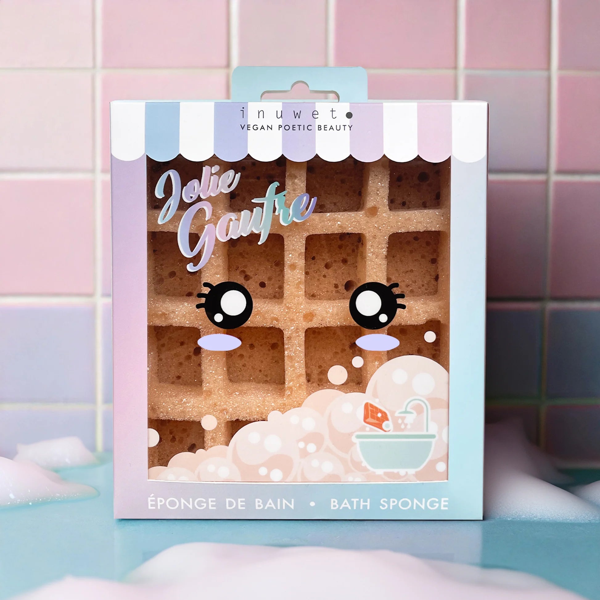 Kids shower sponge | Fun waffle