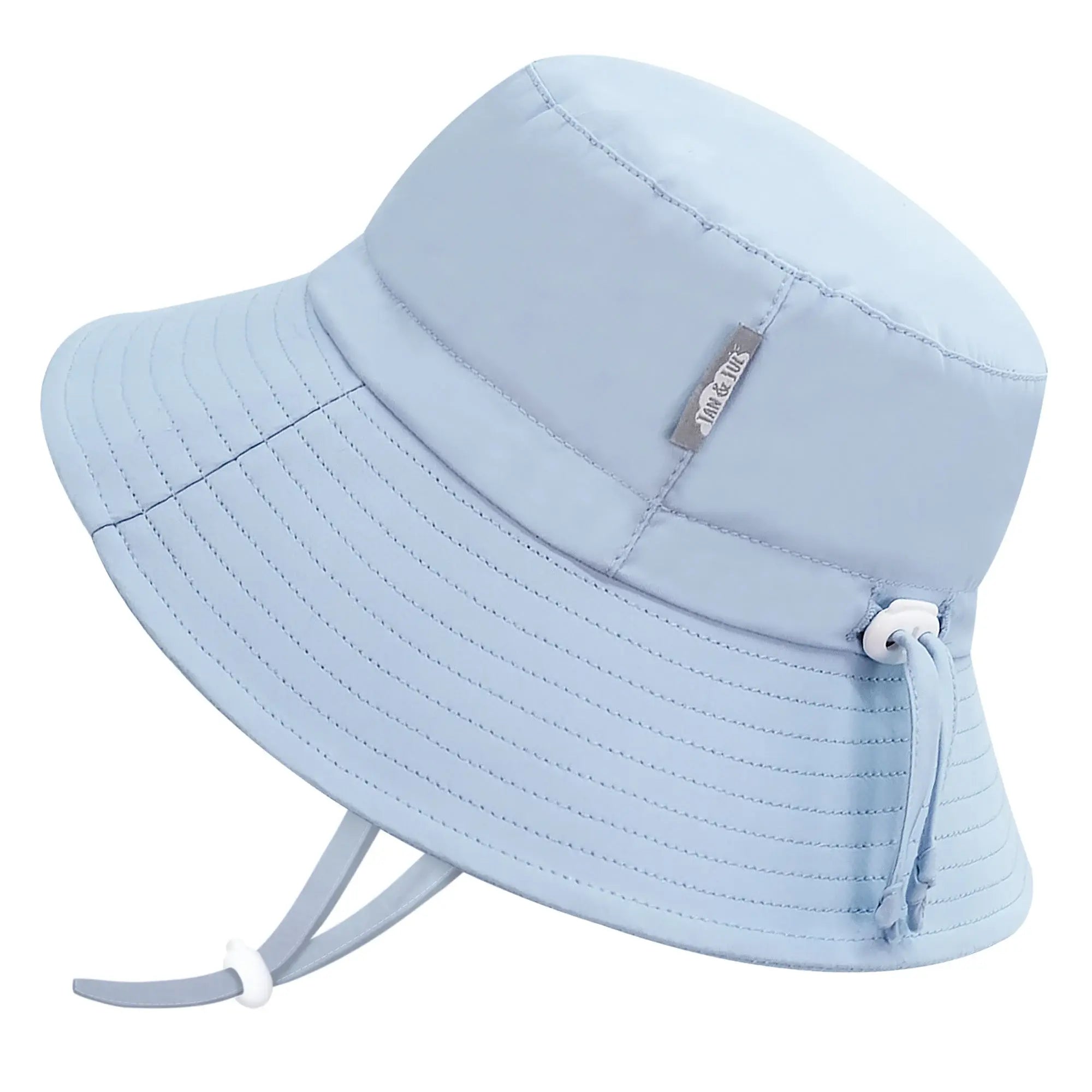 Cotton Bucket Sun Hat | Light blue